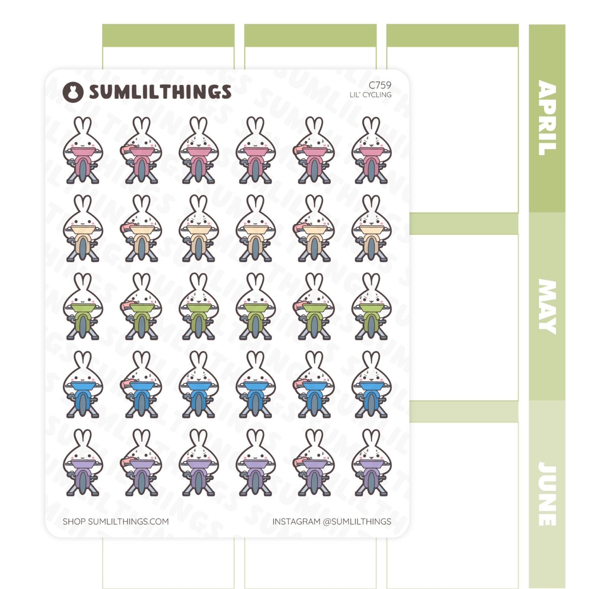 Lil’ Cycling Stickers - SumLilThings