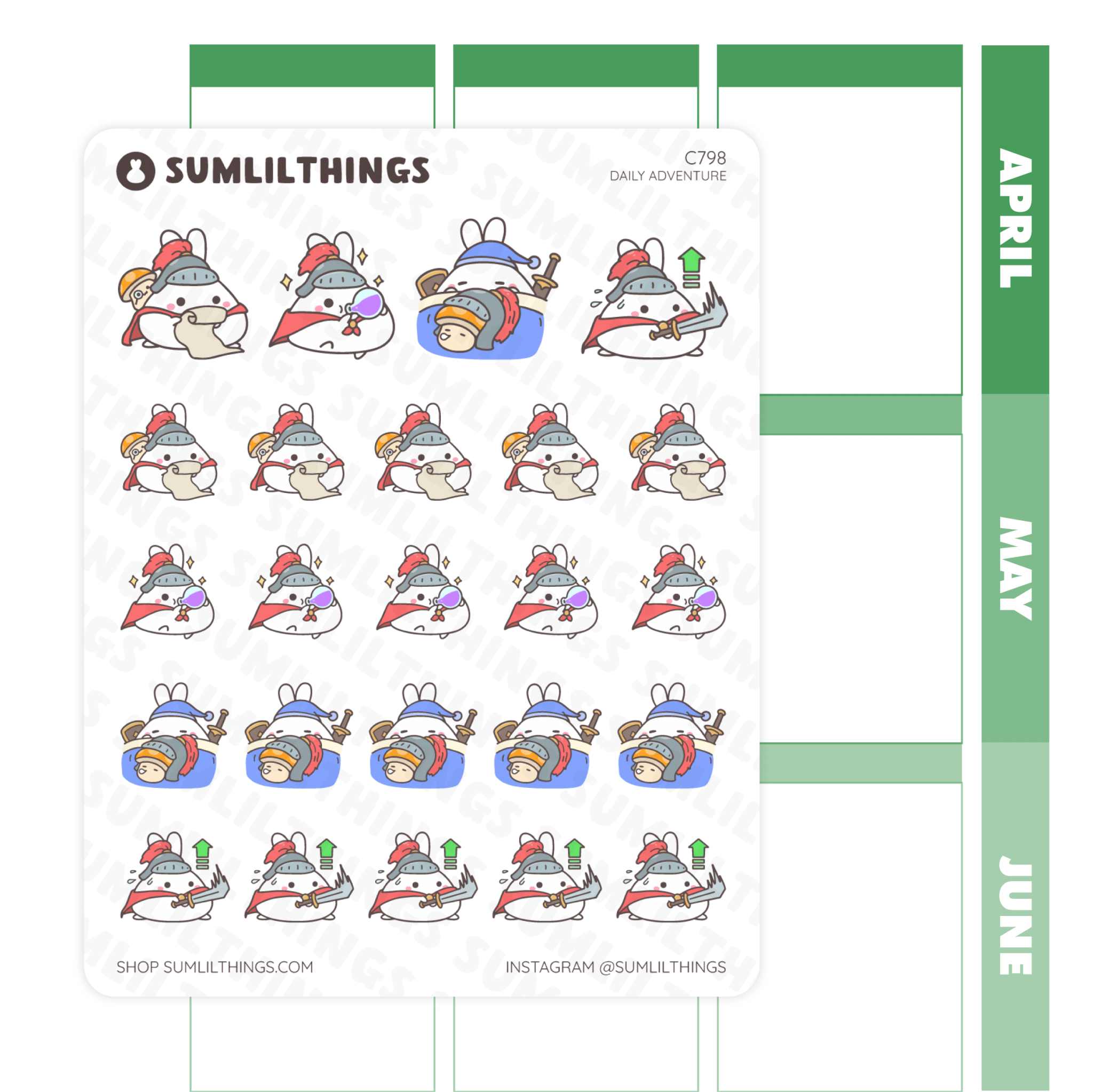 Lil' Daily Adventure Stickers - SumLilThings