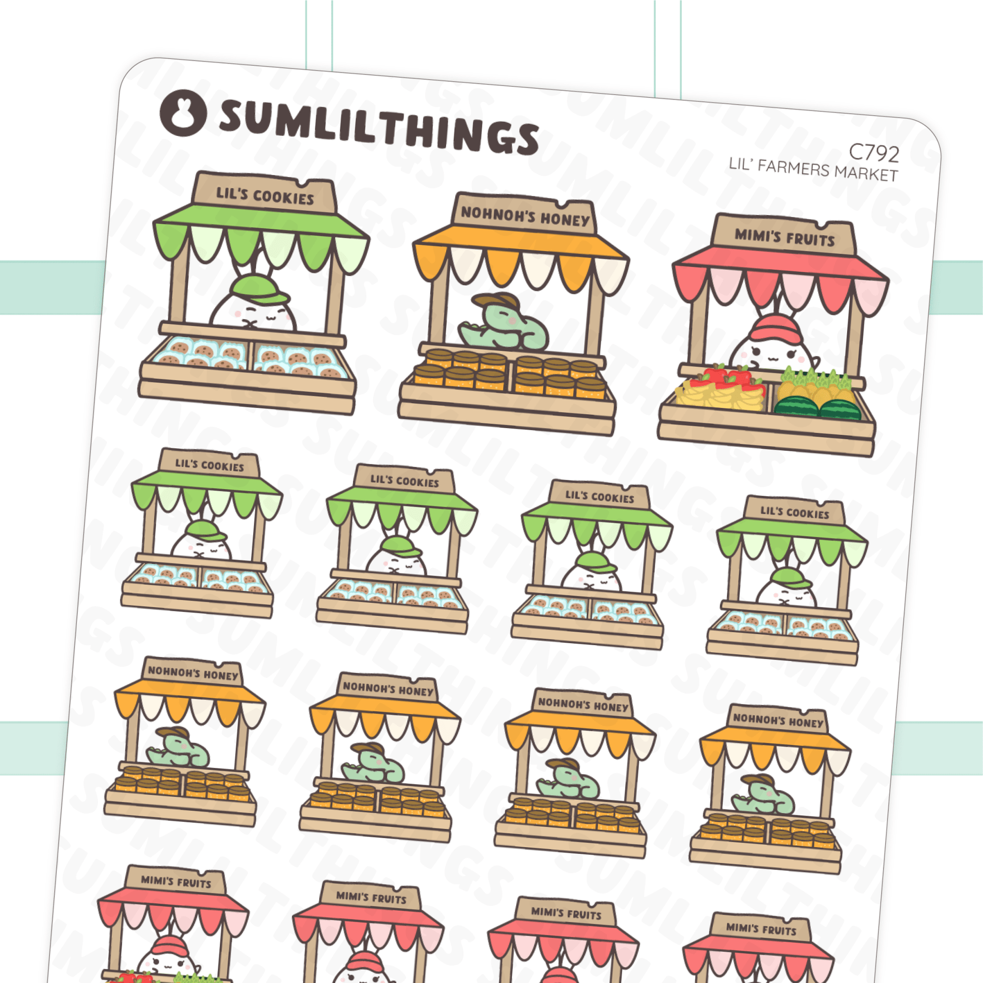 Lil’ Farmers Market Stickers - SumLilThings