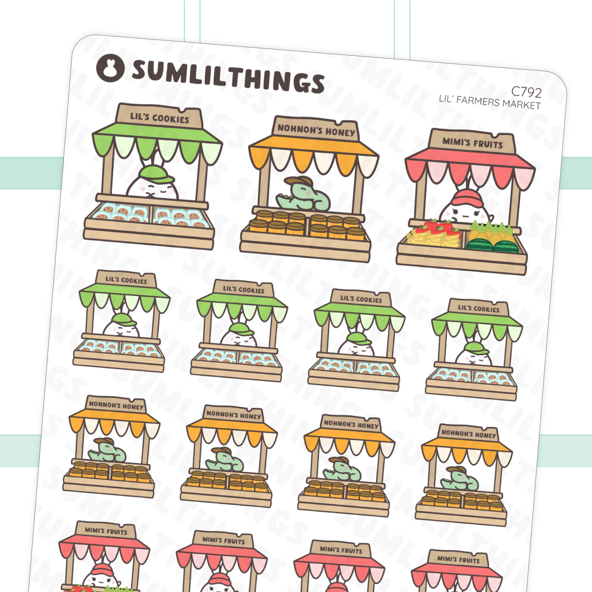 Lil’ Farmers Market Stickers - SumLilThings