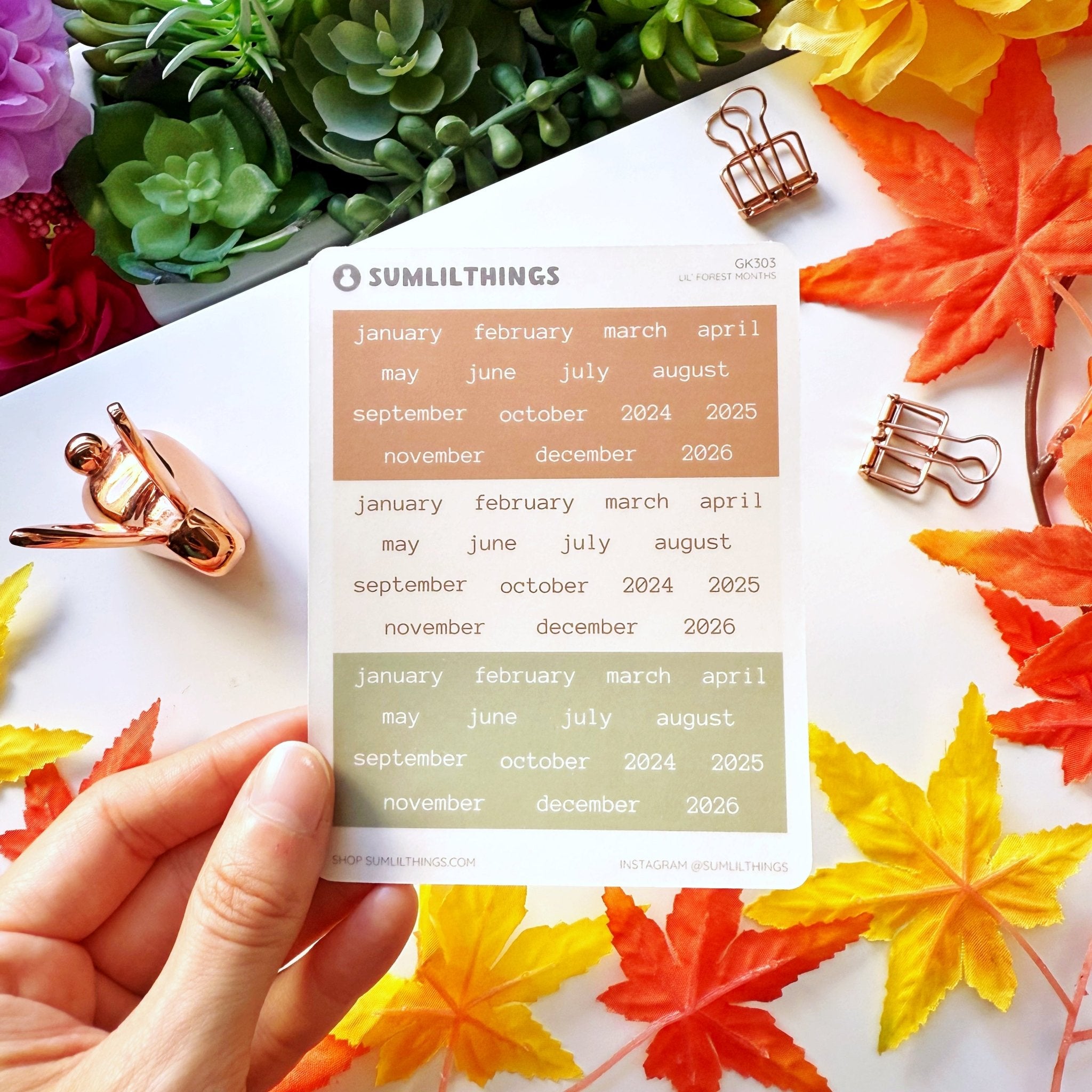 Lil' Forest Months Stickers - SumLilThings