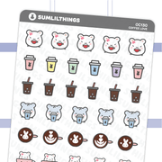 Lil' Hamster Coffee Love Stickers - SumLilThings