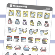 Lil' Hamster Laundry Day Stickers - SumLilThings