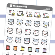 Lil' Hamster Needlework Stickers - SumLilThings