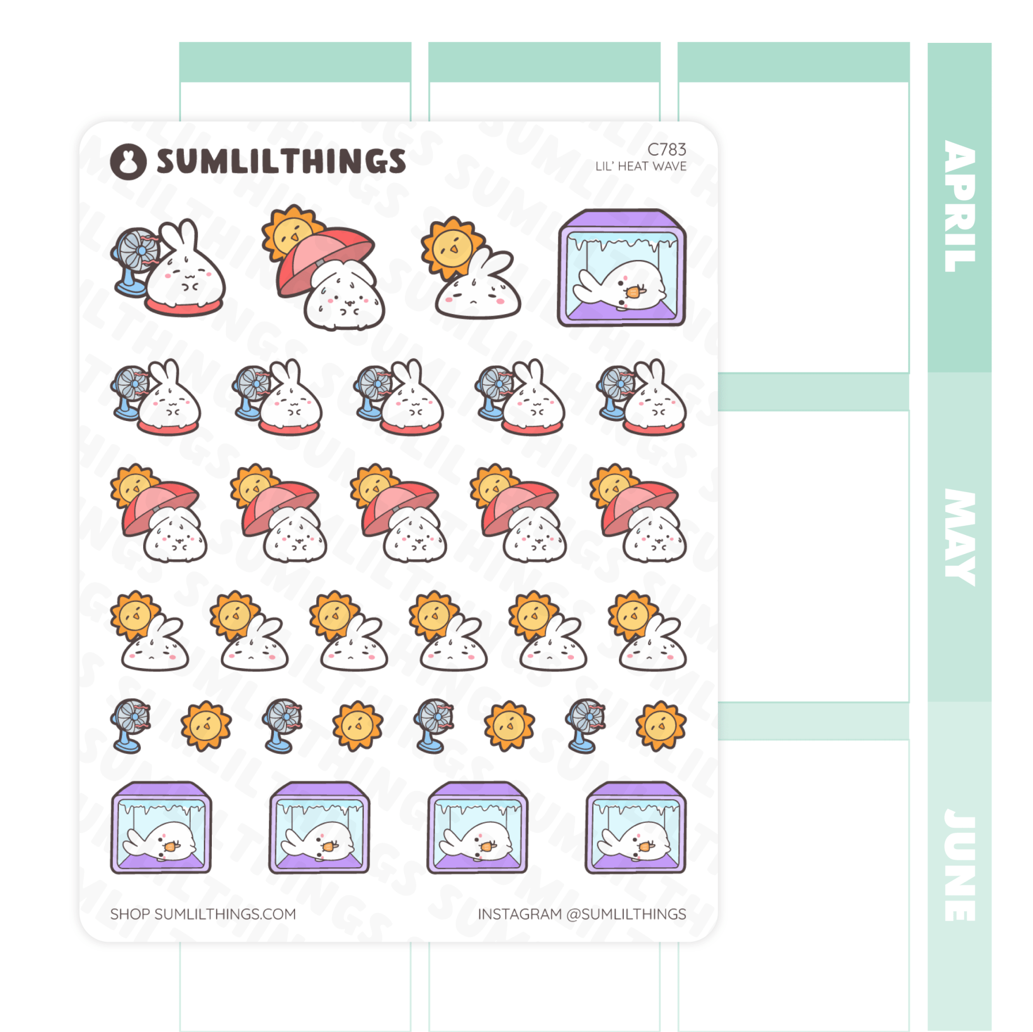 Lil’ Heat Wave Stickers - SumLilThings