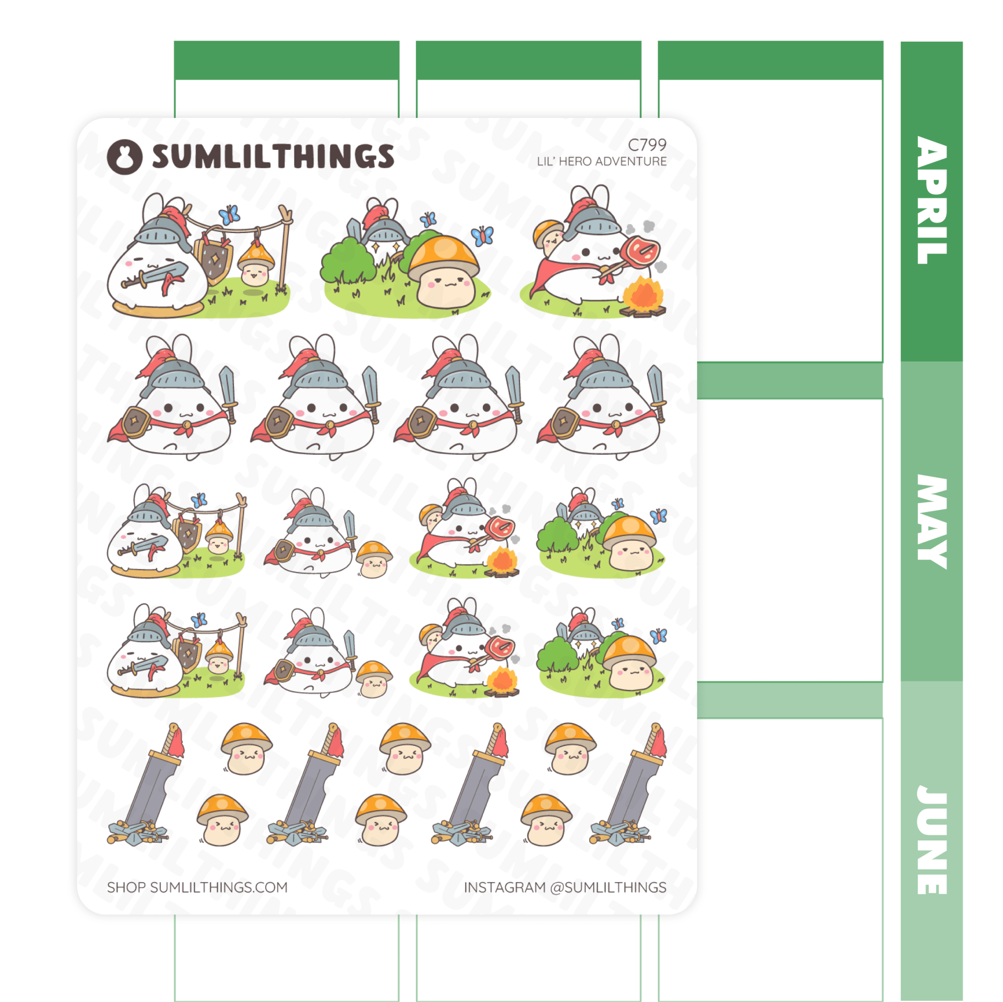 Lil’ Hero Adventure Stickers - SumLilThings