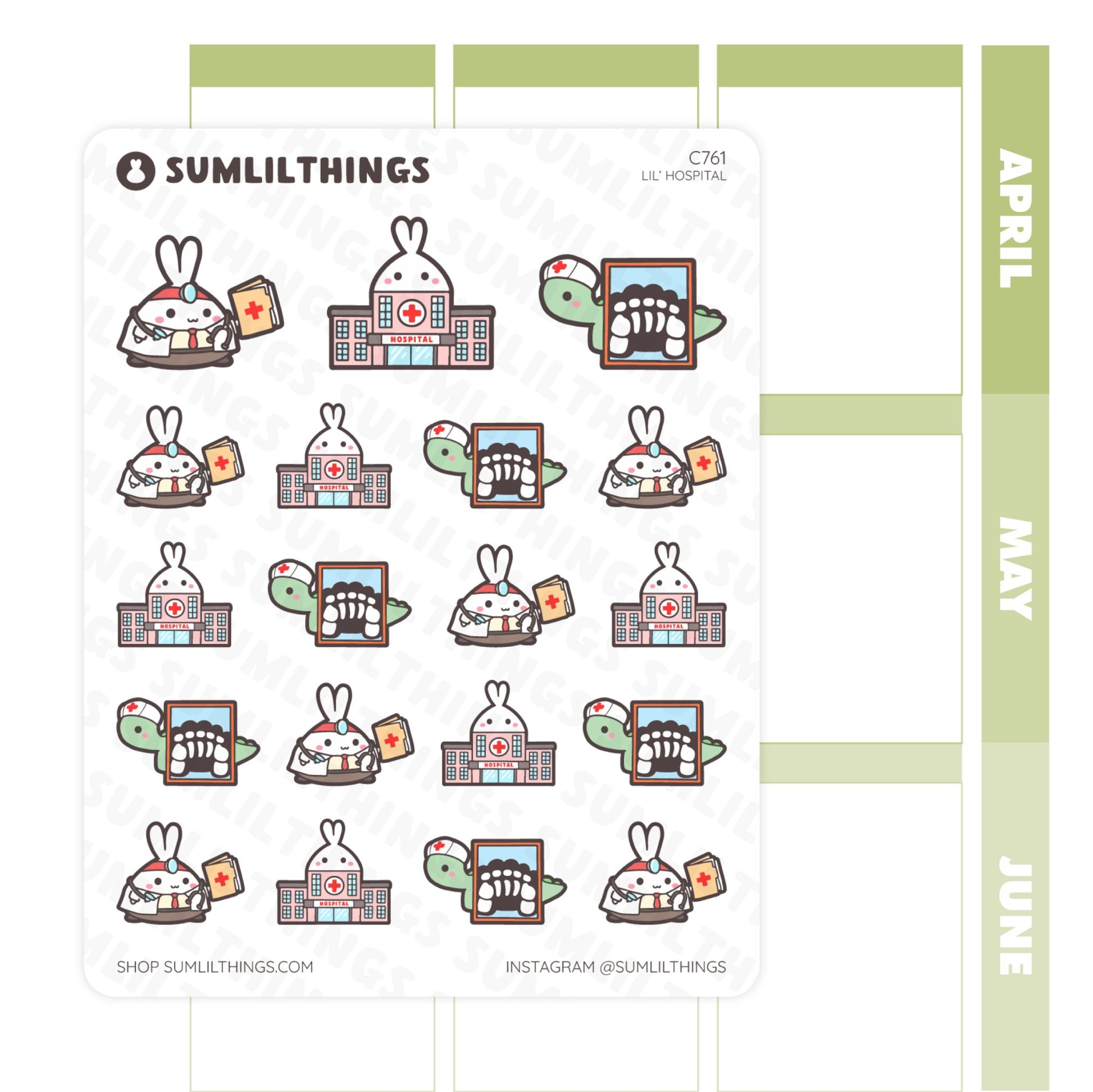 Lil’ Hospital Stickers - SumLilThings