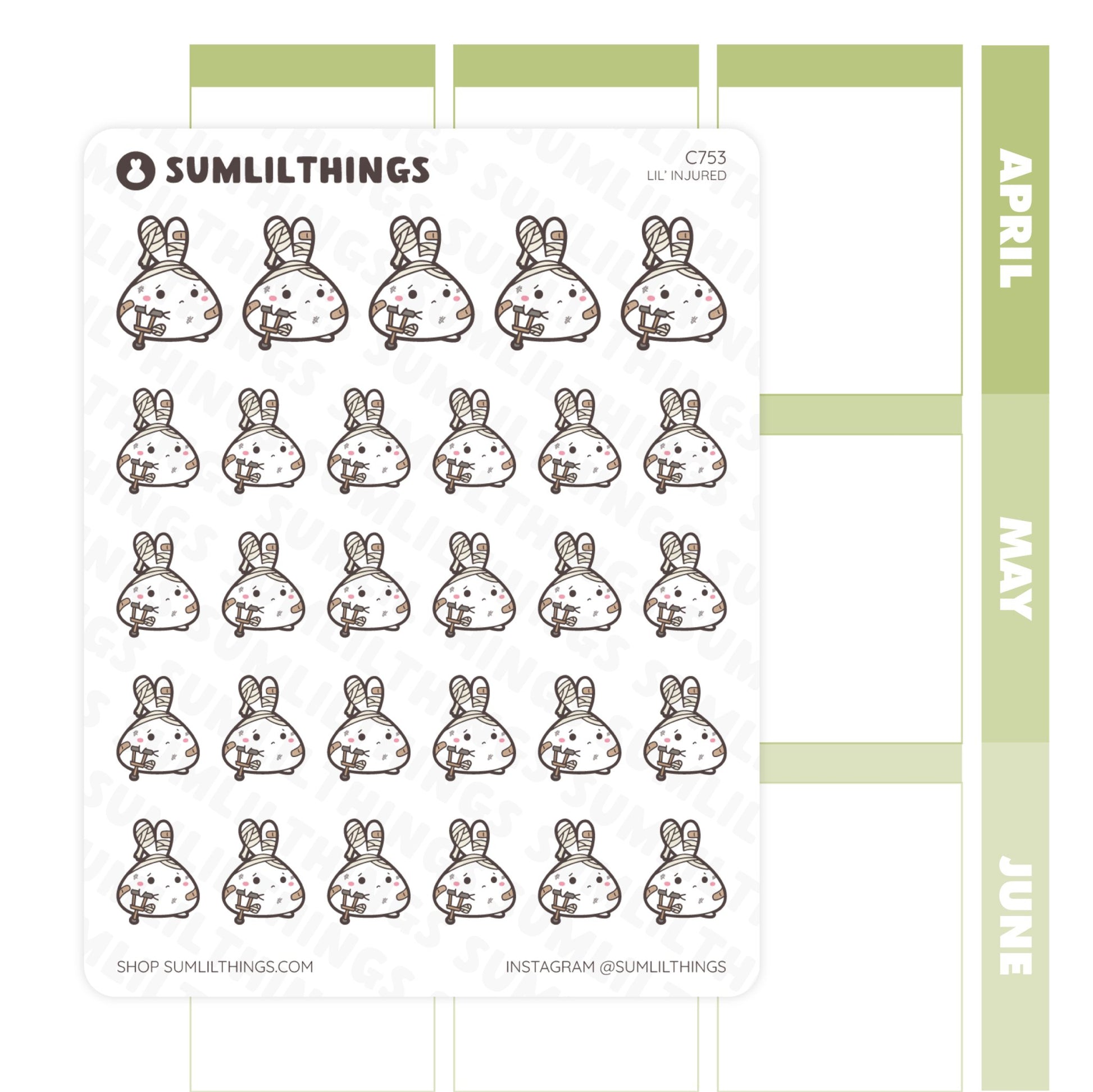 Lil’ Injured Stickers - SumLilThings