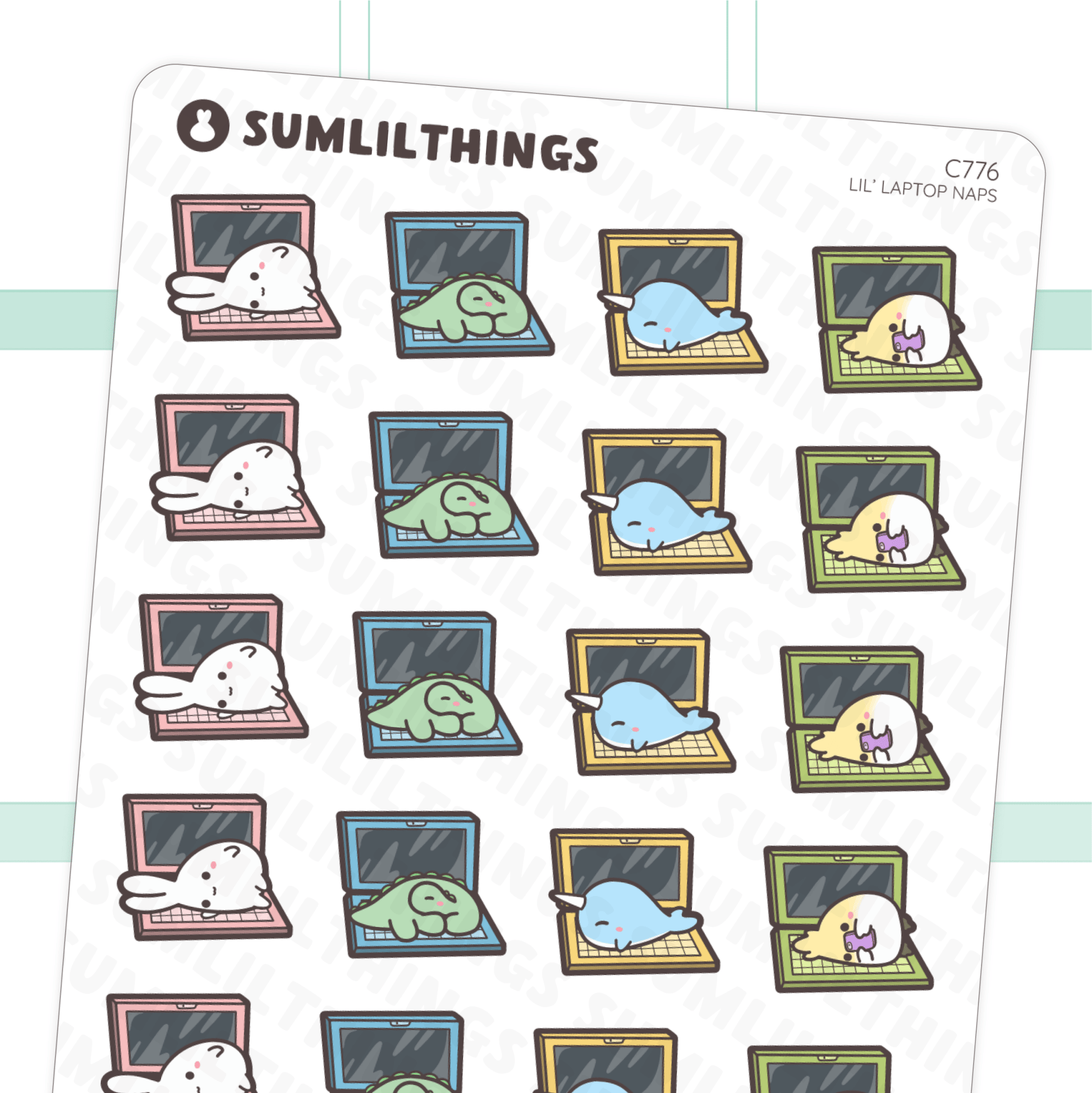 Lil' Laptop Naps Stickers - SumLilThings