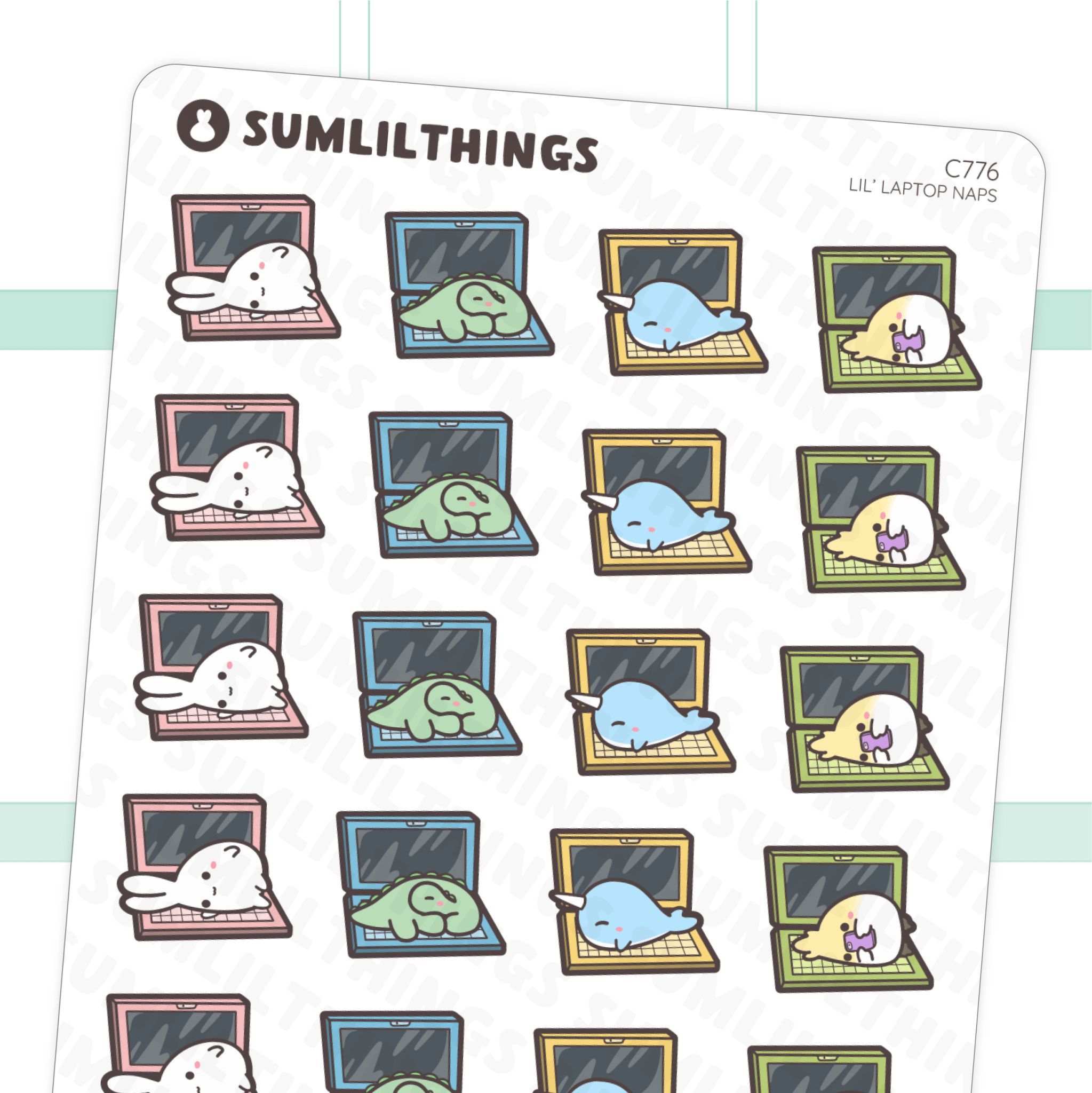 Lil' Laptop Naps Stickers - SumLilThings