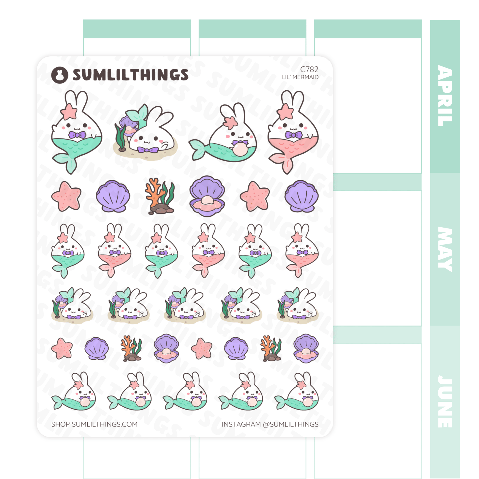 Lil’ Mermaid Stickers - SumLilThings
