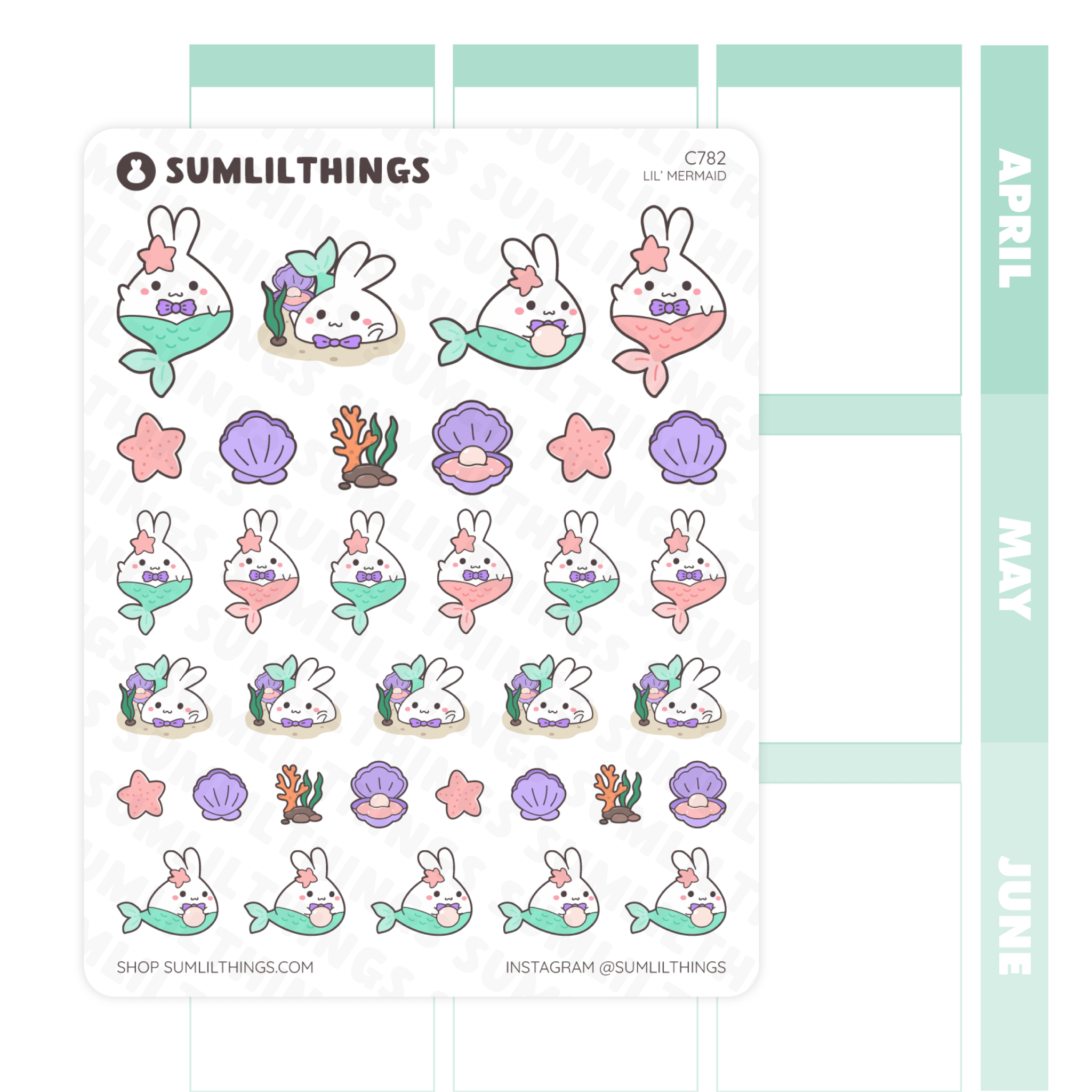 Lil’ Mermaid Stickers - SumLilThings