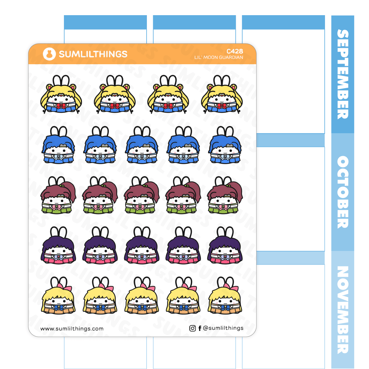 Lil' Moon Guardian Stickers - SumLilThings