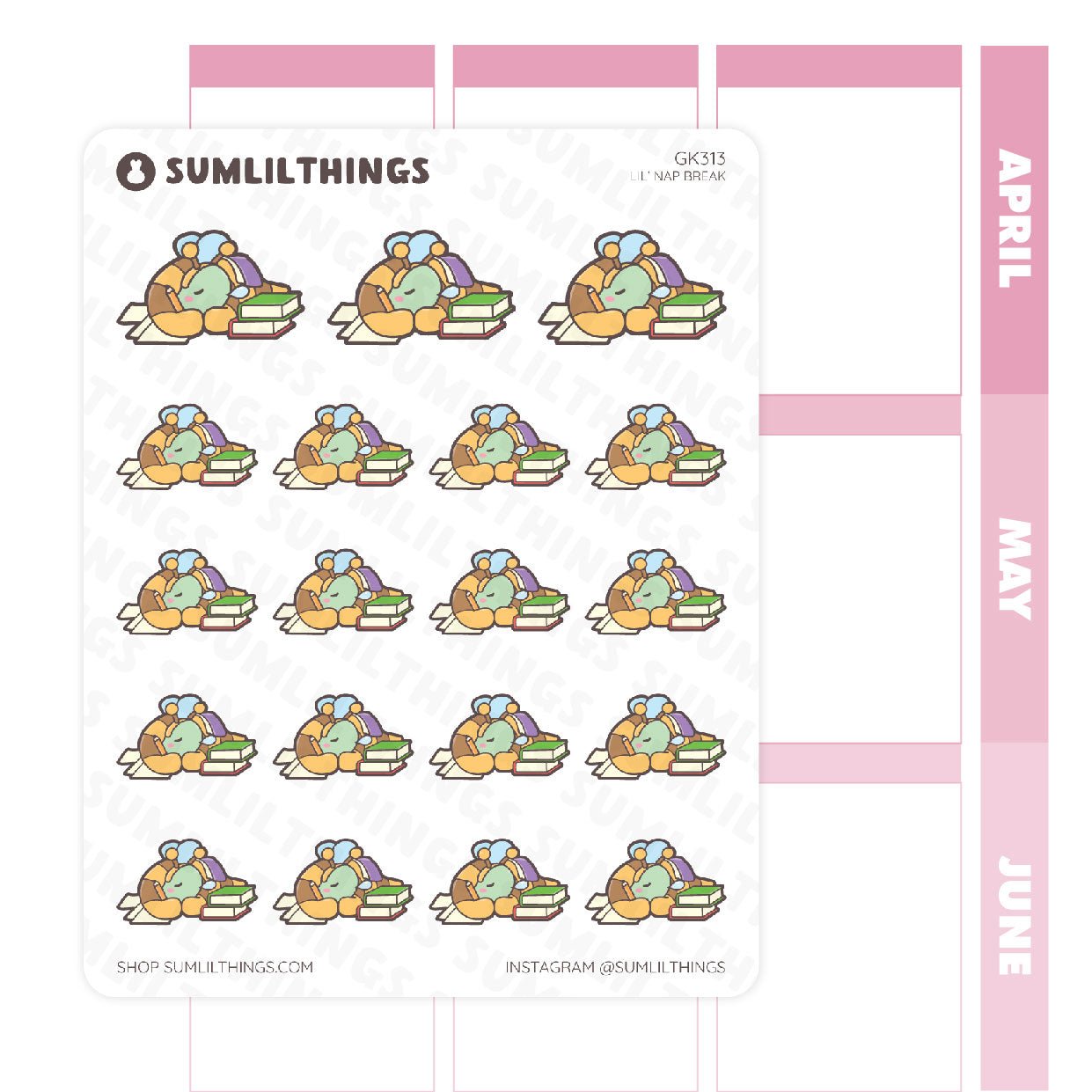 Lil' Nap Break Stickers - SumLilThings