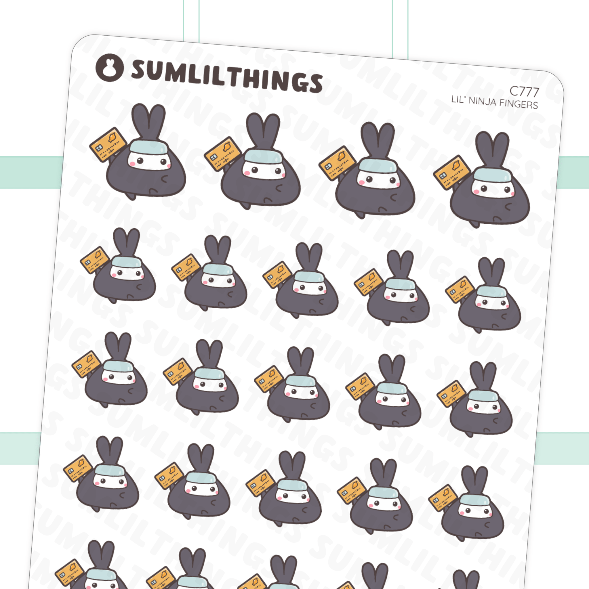 Lil’ Ninja Finger Stickers - SumLilThings