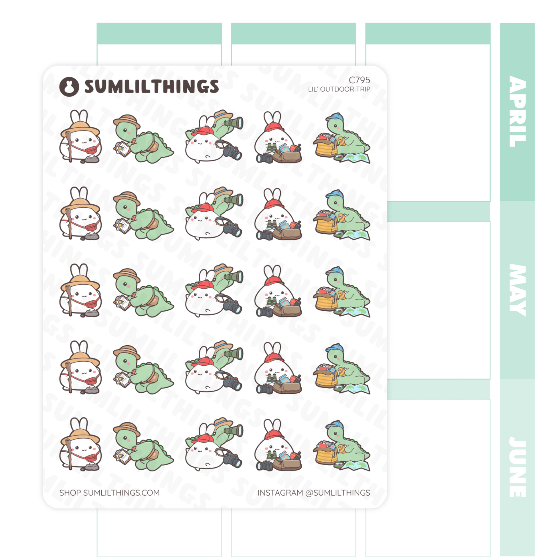 Lil’ Outdoor Trip Stickers - SumLilThings