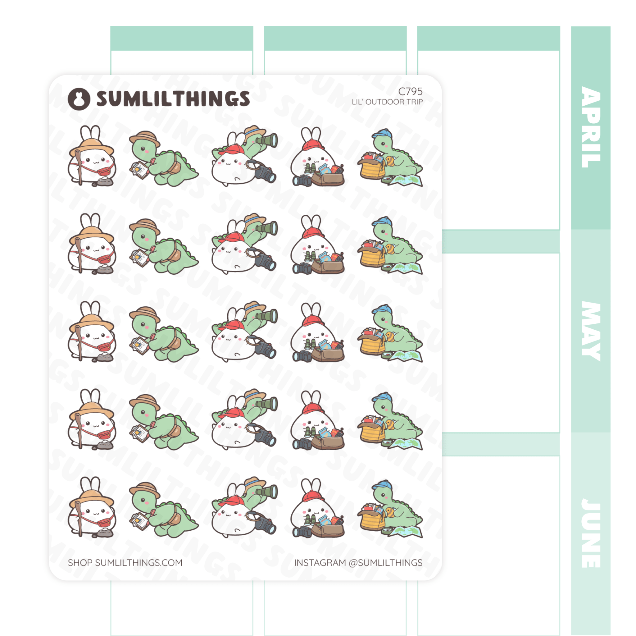 Lil’ Outdoor Trip Stickers - SumLilThings
