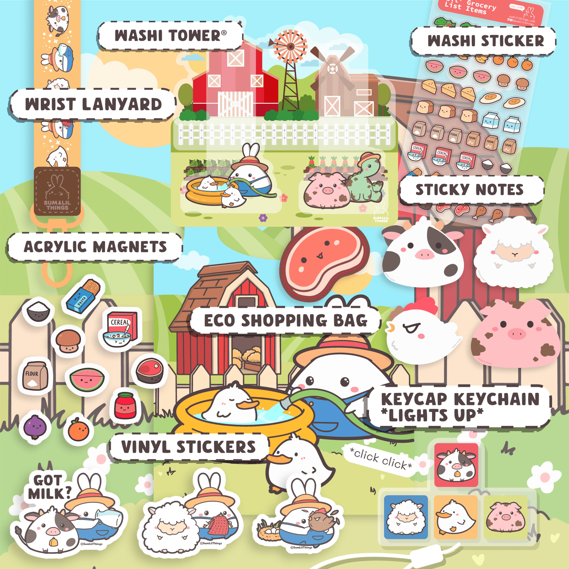 Lil' Pasture Pals Booster Pack (14 Items) - 20% OFF - SumLilThings