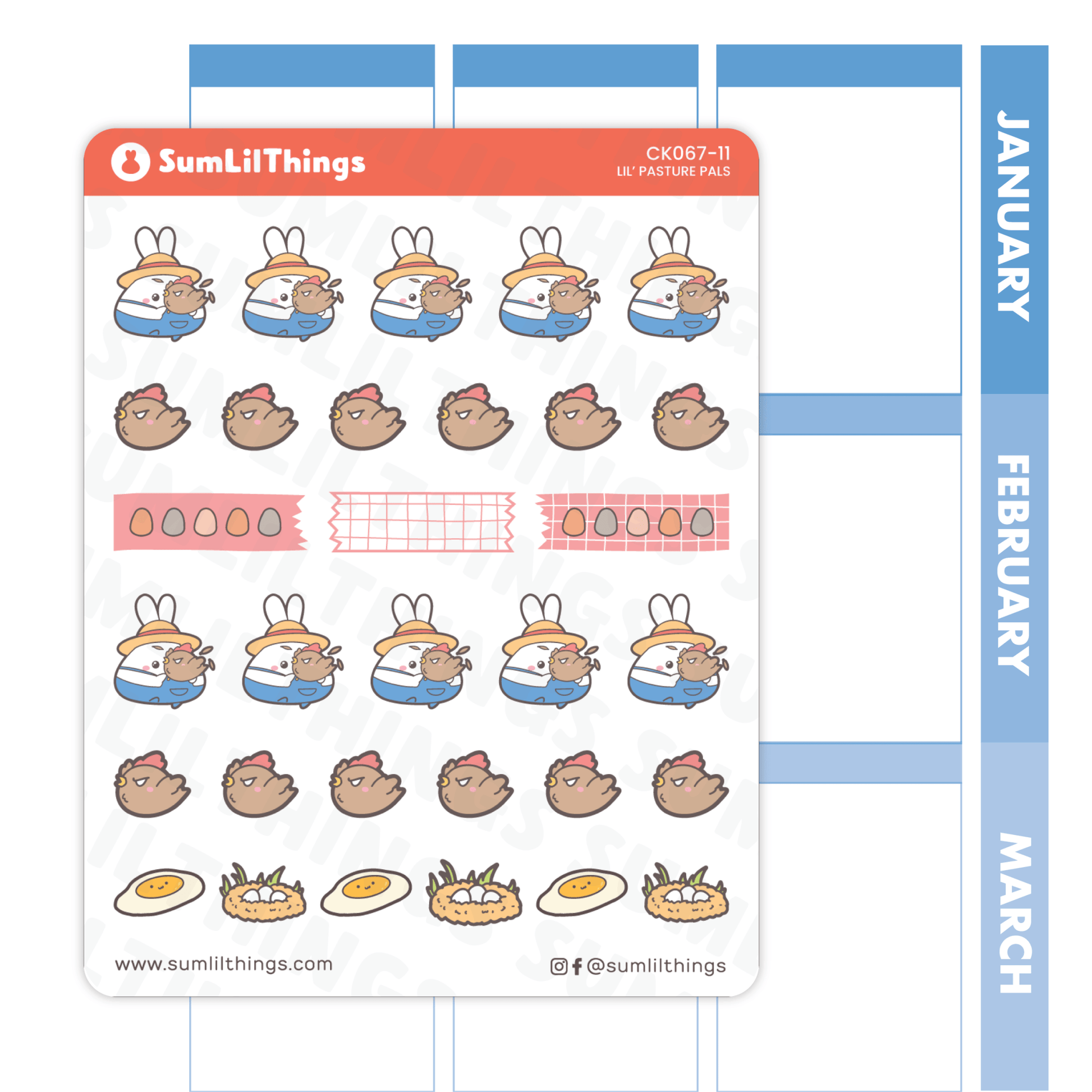 Lil' Pasture Pals - Chicken Stickers - SumLilThings