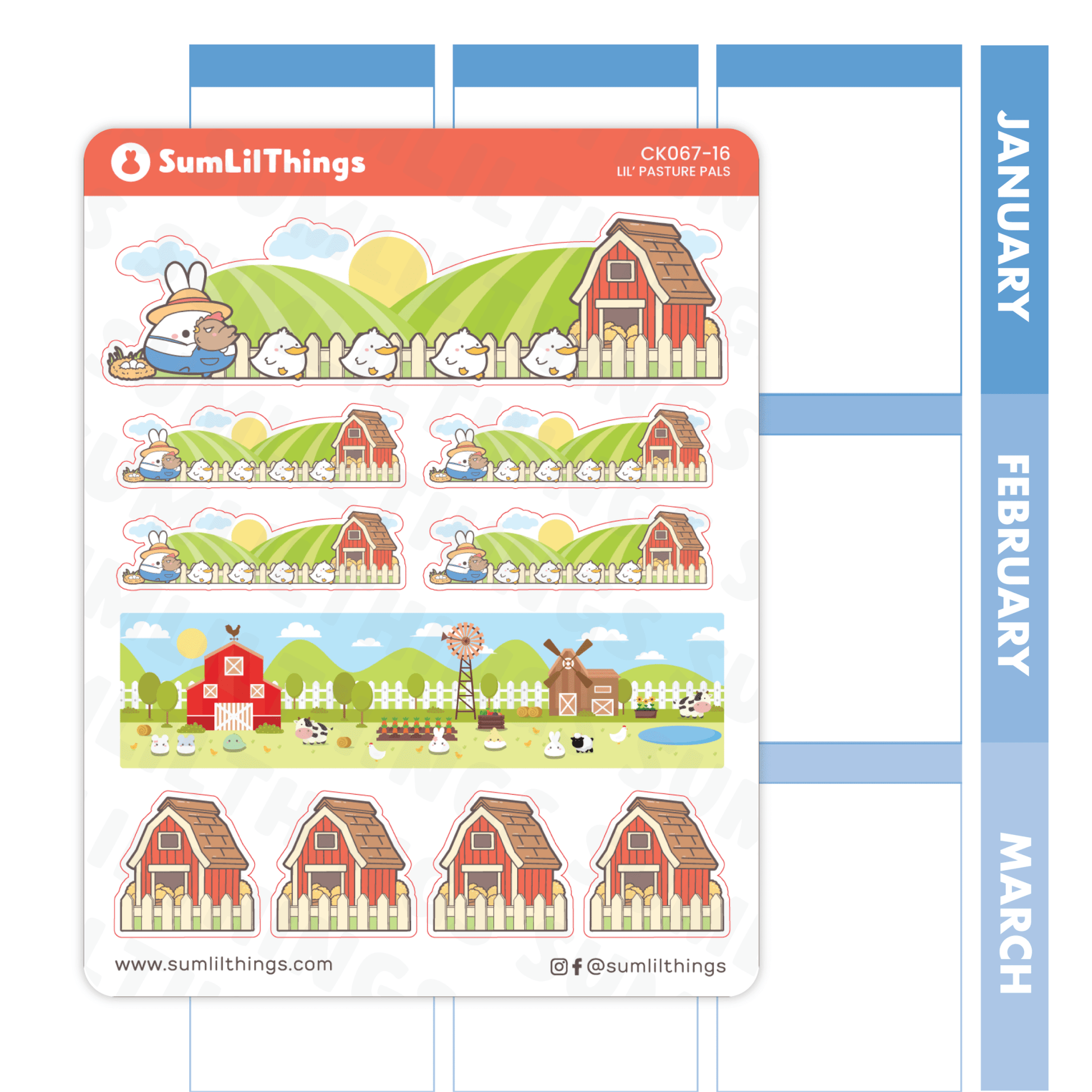 Lil' Pasture Pals Stickers - SumLilThings