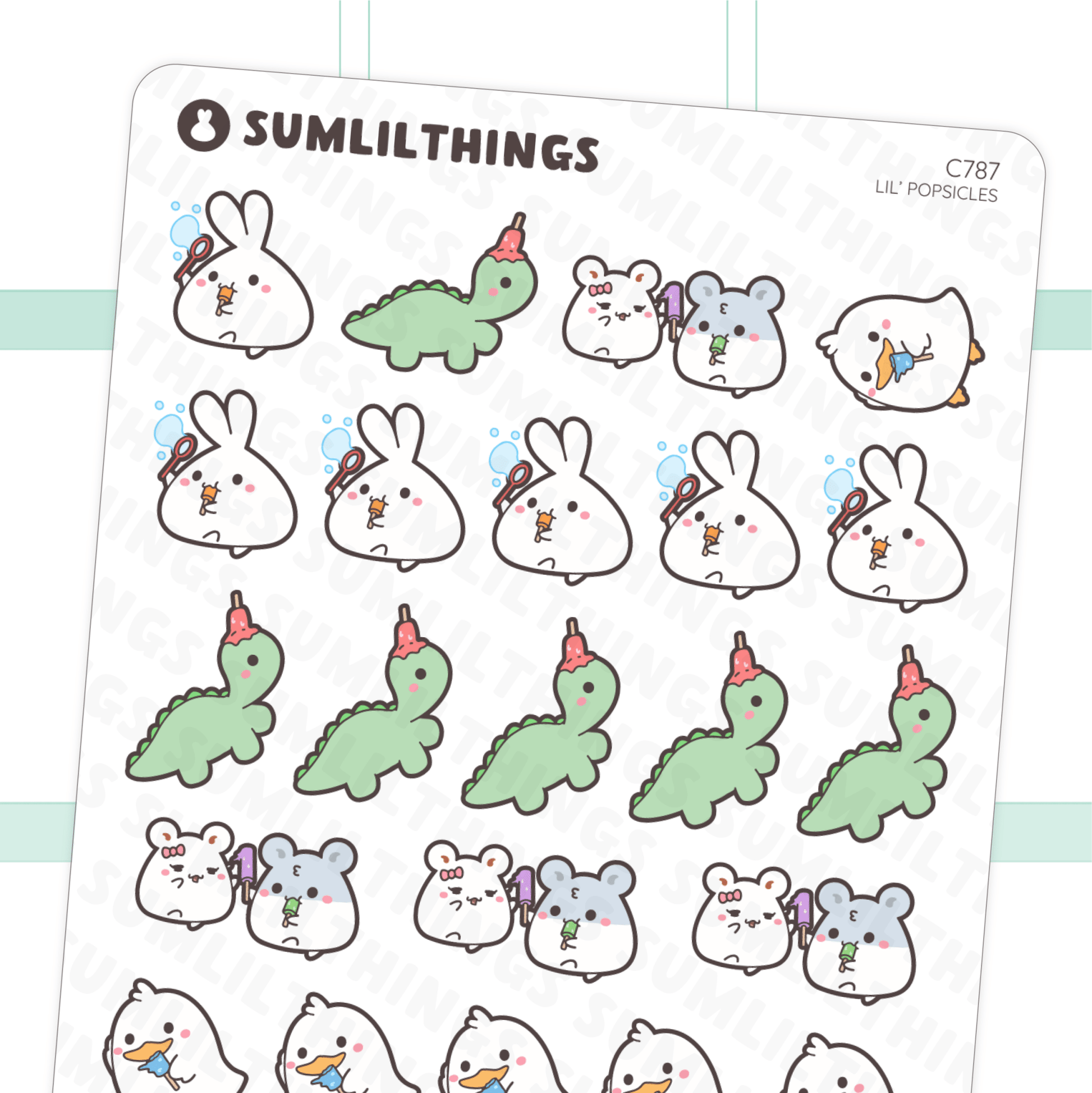 Lil’ Popsicles Stickers - SumLilThings