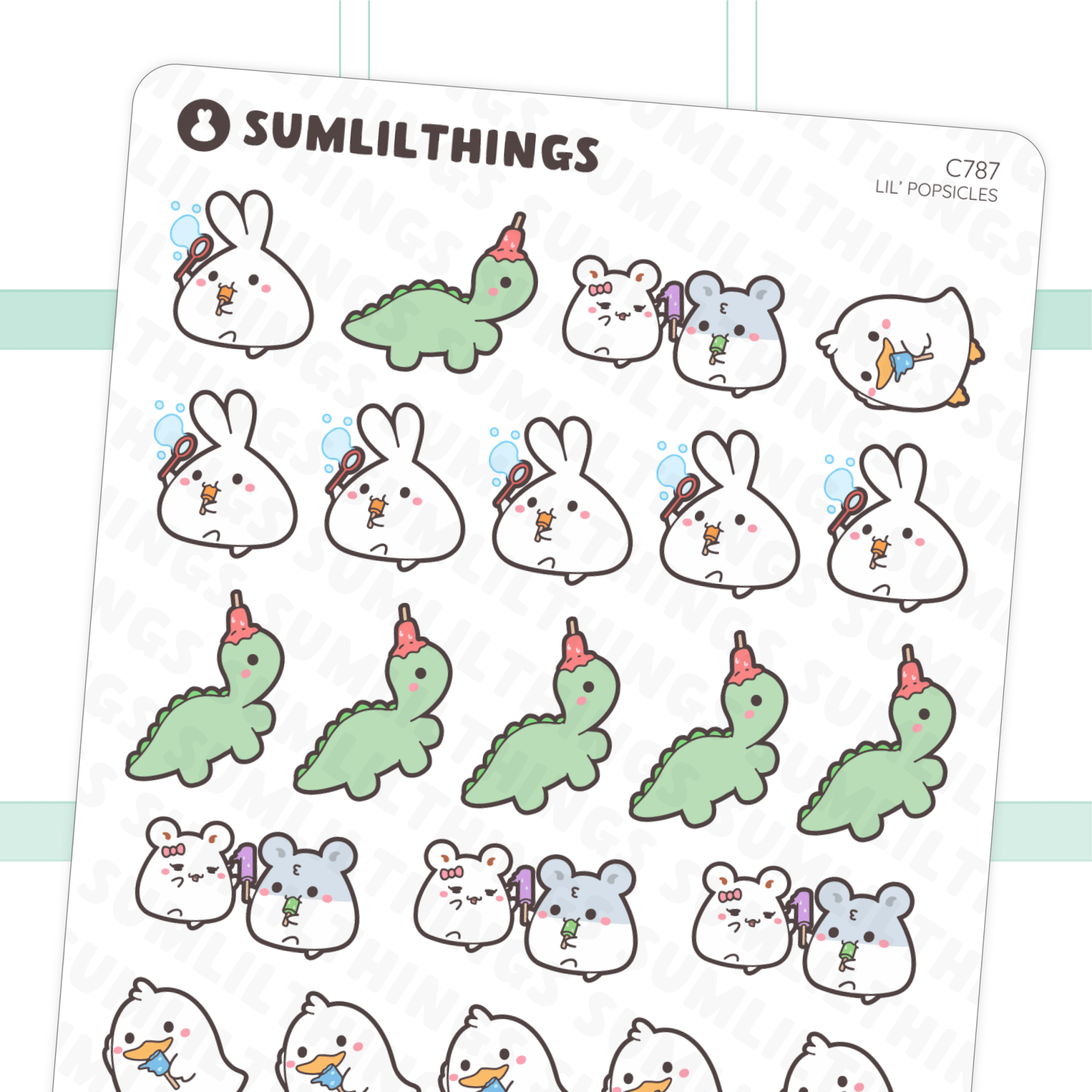 Lil’ Popsicles Stickers - SumLilThings