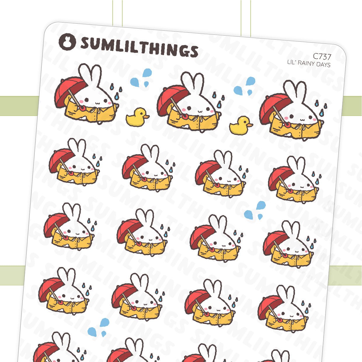 Lil' Rainy Days Stickers - SumLilThings