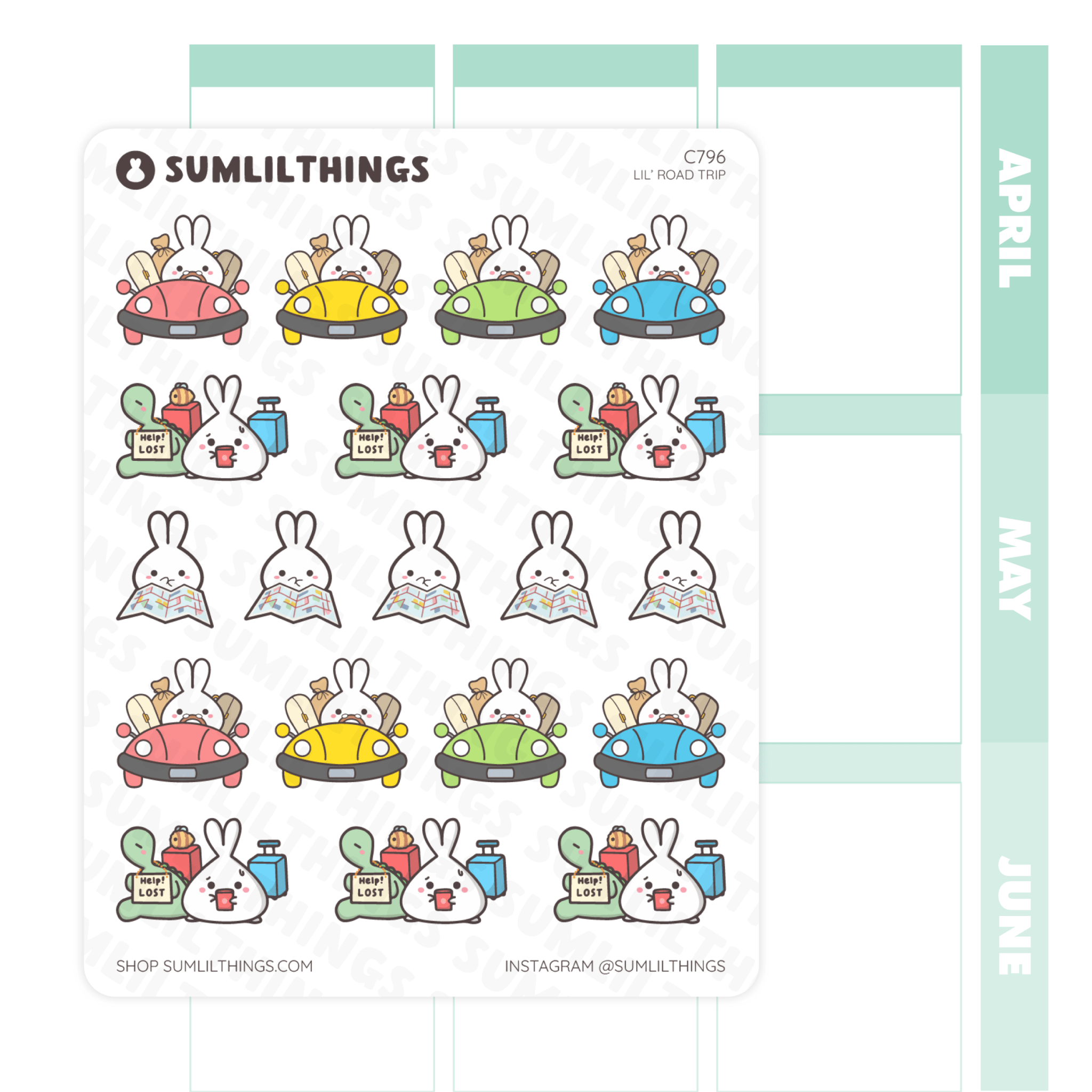 Lil’ Road Trip Stickers - SumLilThings