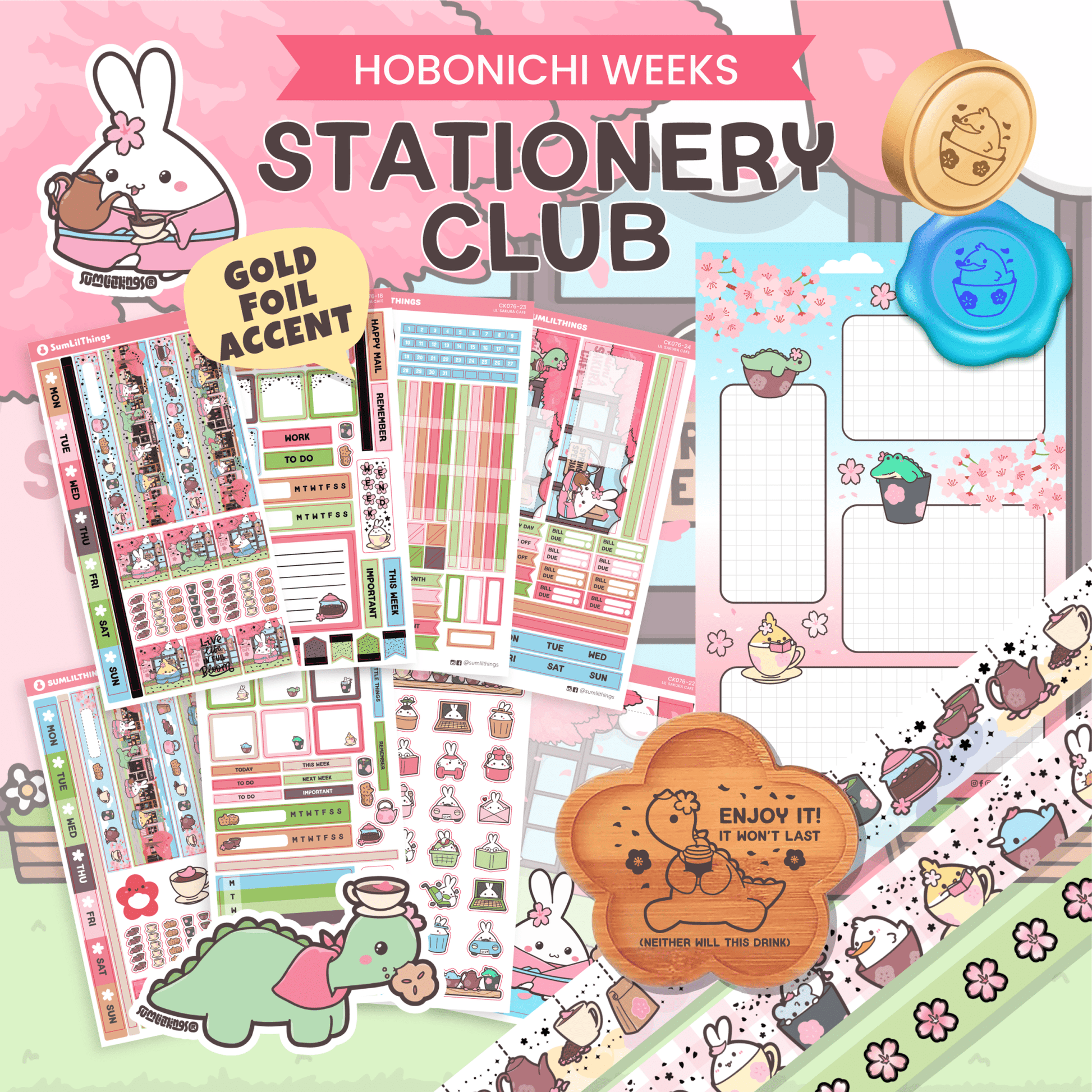 Lil' Sakura Cafe (April 2026) Stationery Box *Not Subscription* - SumLilThings
