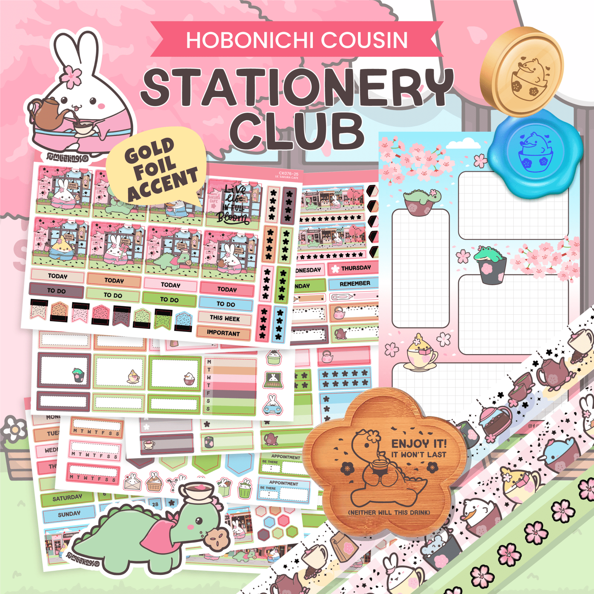 Lil' Sakura Cafe (April 2026) Stationery Box *Not Subscription* - SumLilThings
