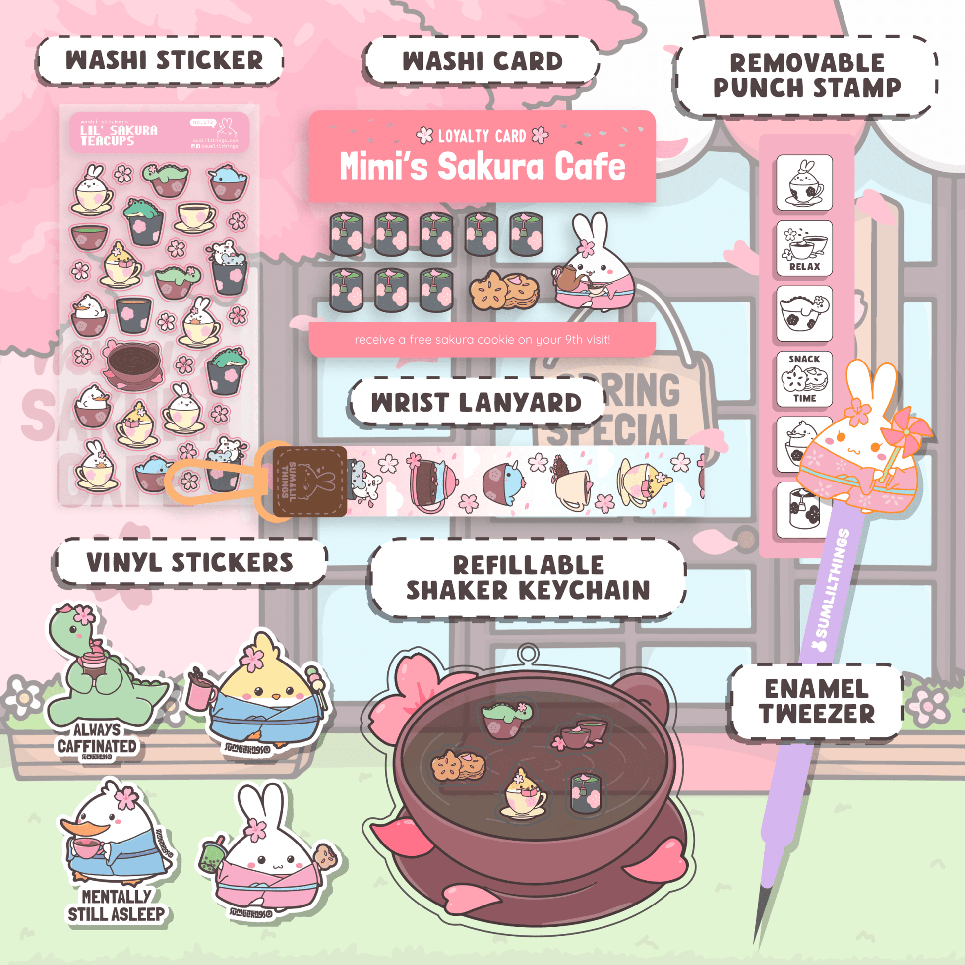Lil' Sakura Cafe Booster Pack (10 Items) - 20% OFF - SumLilThings