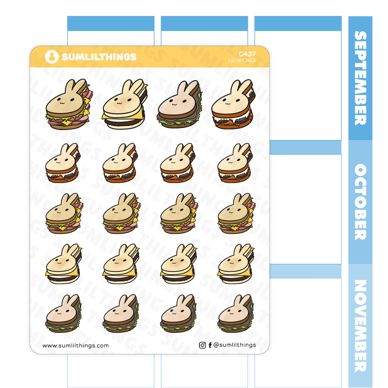 Lil' Sandwiches Stickers - SumLilThings