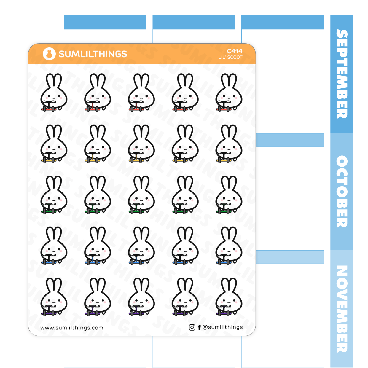 Lil' Scoot Stickers - SumLilThings