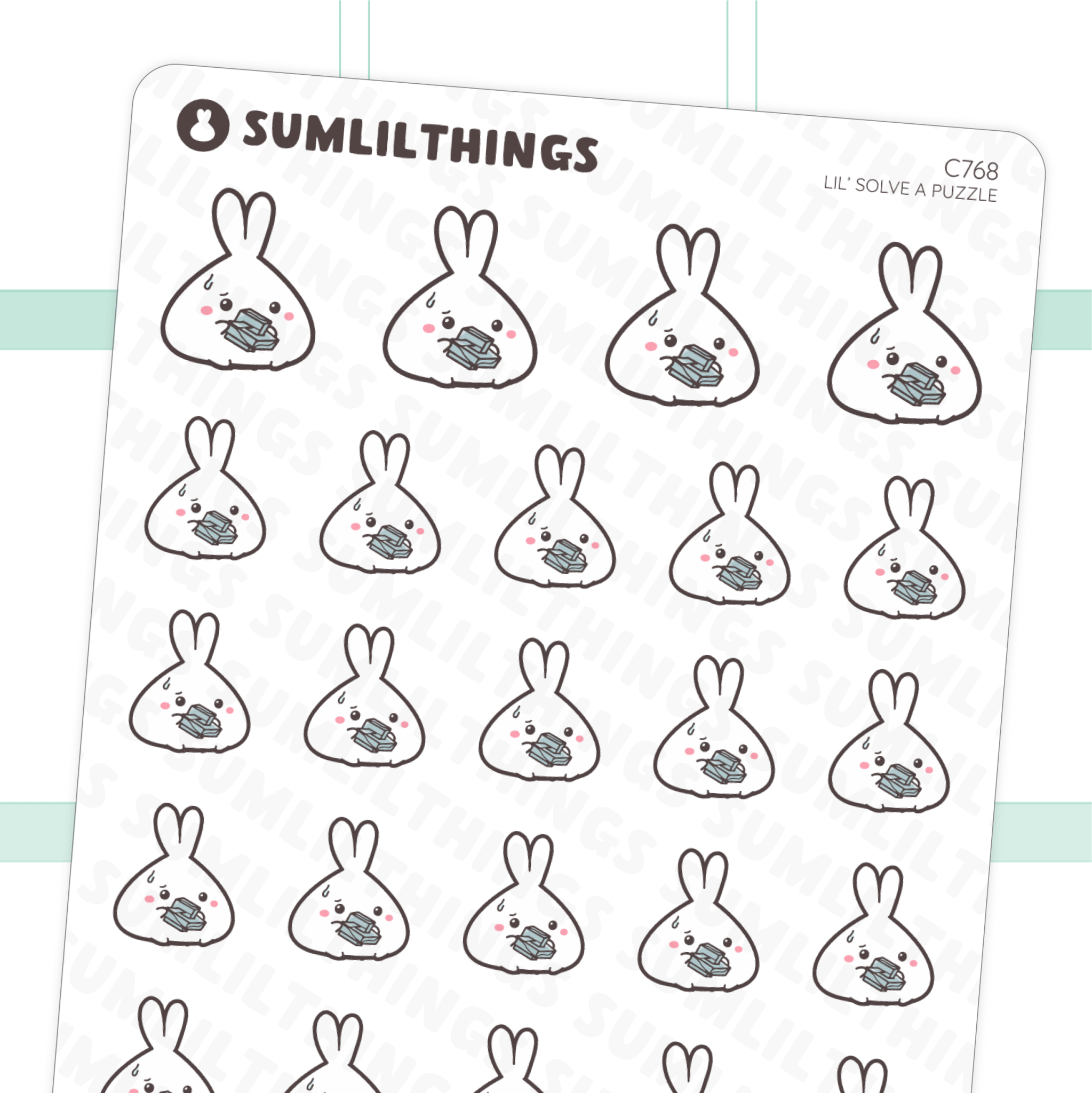 Lil' Solving Puzzles Stickers - SumLilThings