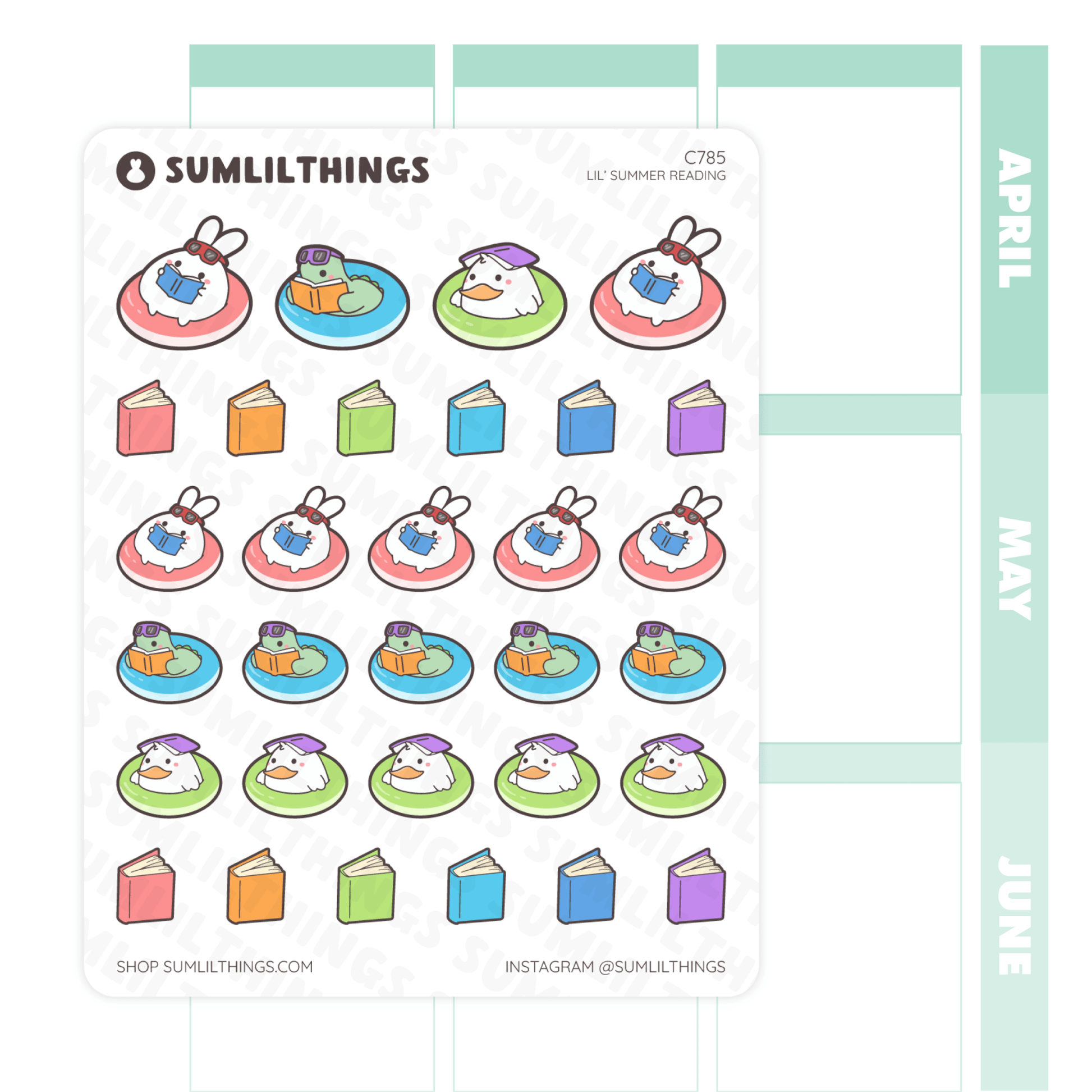Lil’ Summer Reading Stickers - SumLilThings