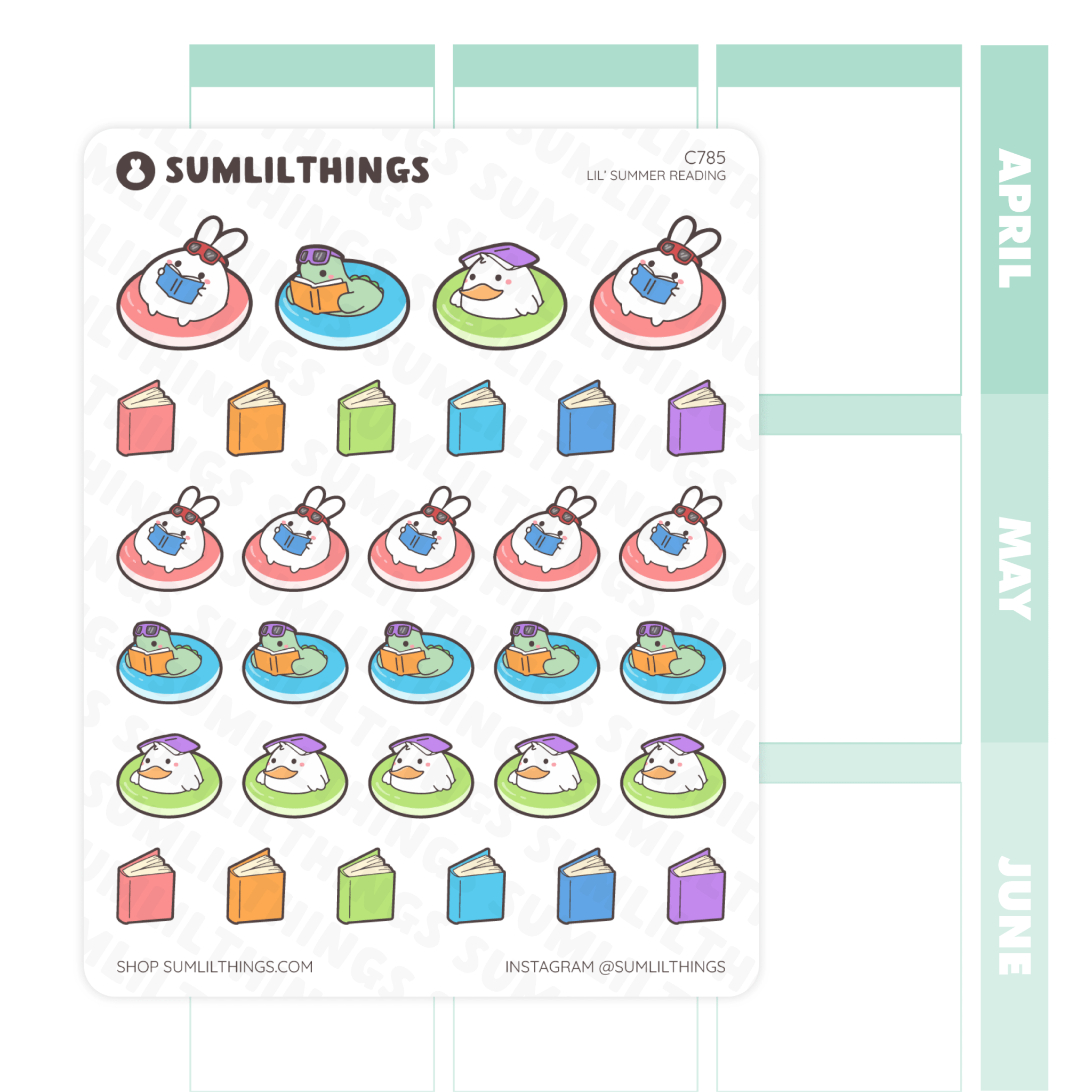 Lil’ Summer Reading Stickers - SumLilThings