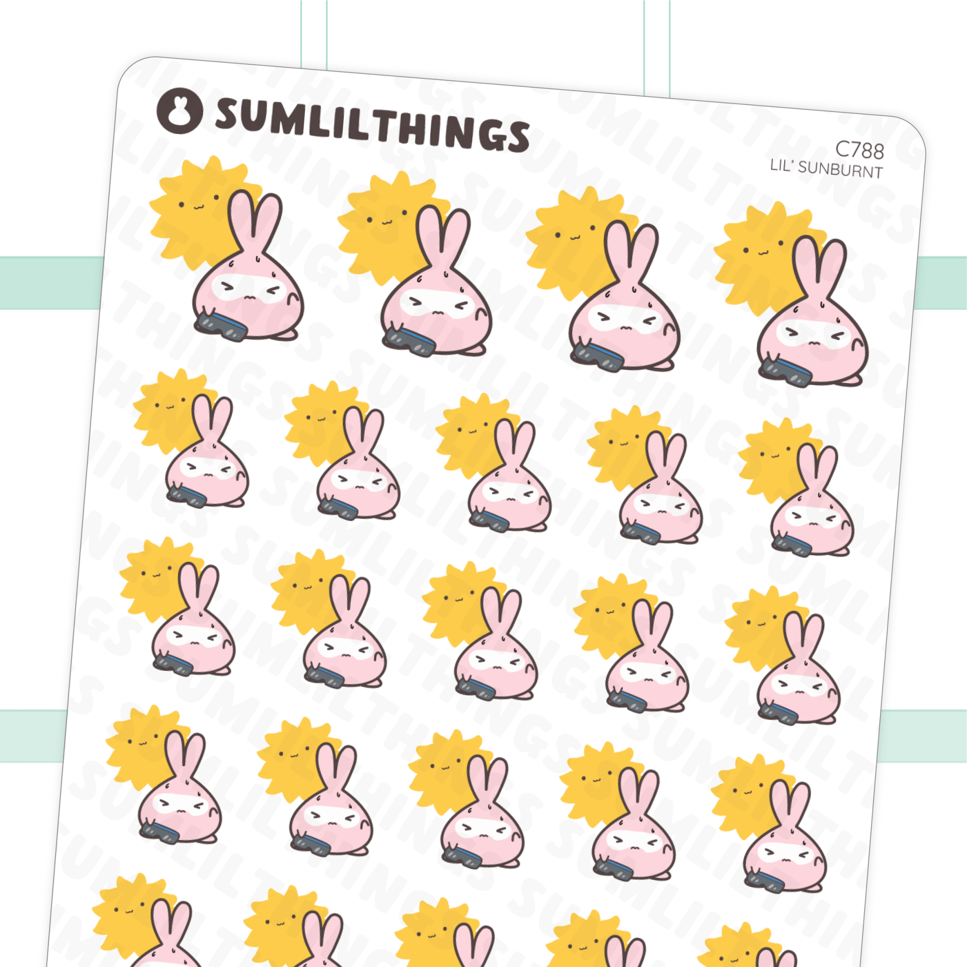 Lil’ Sunburnt Stickers - SumLilThings