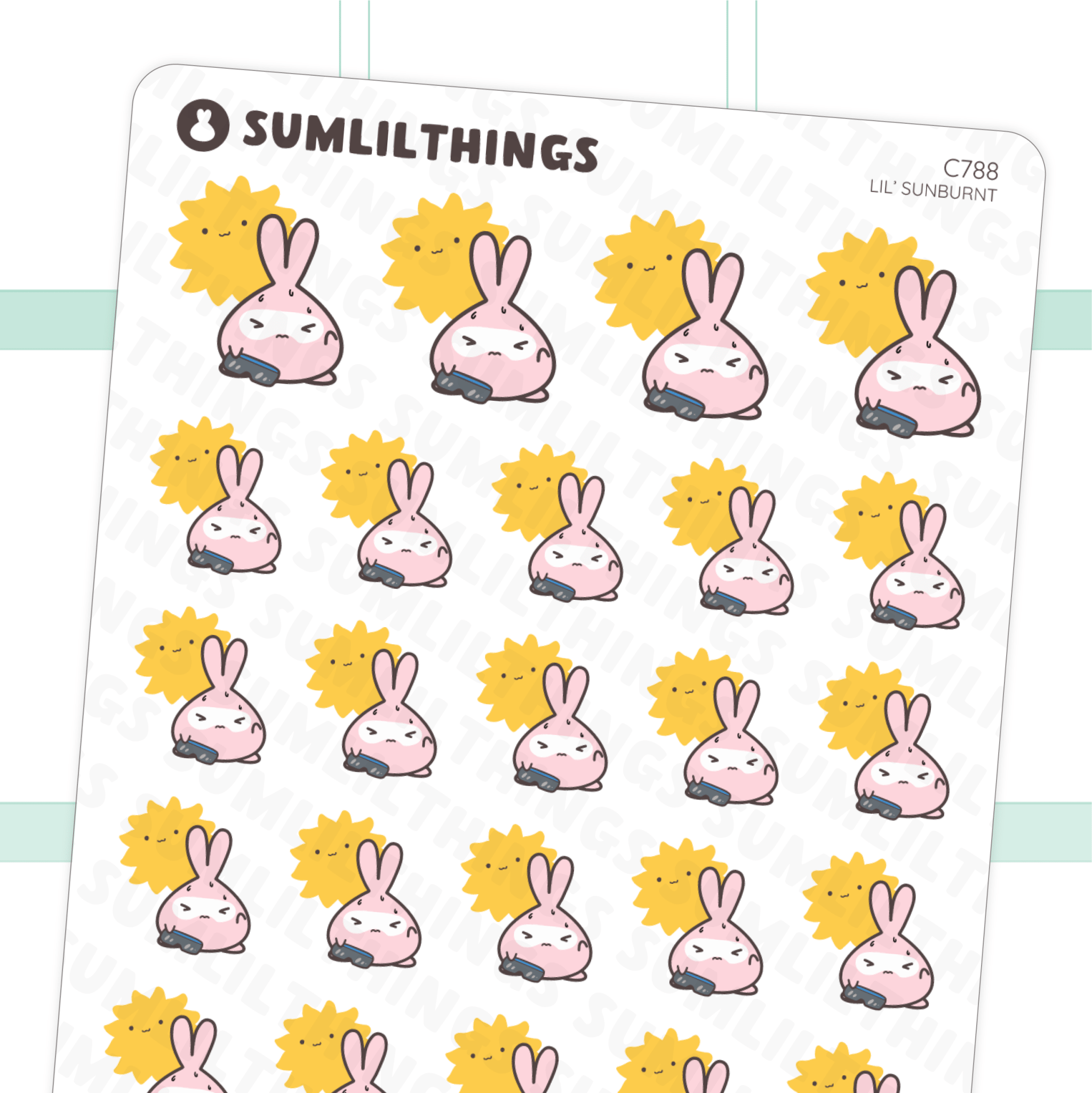 Lil’ Sunburnt Stickers - SumLilThings