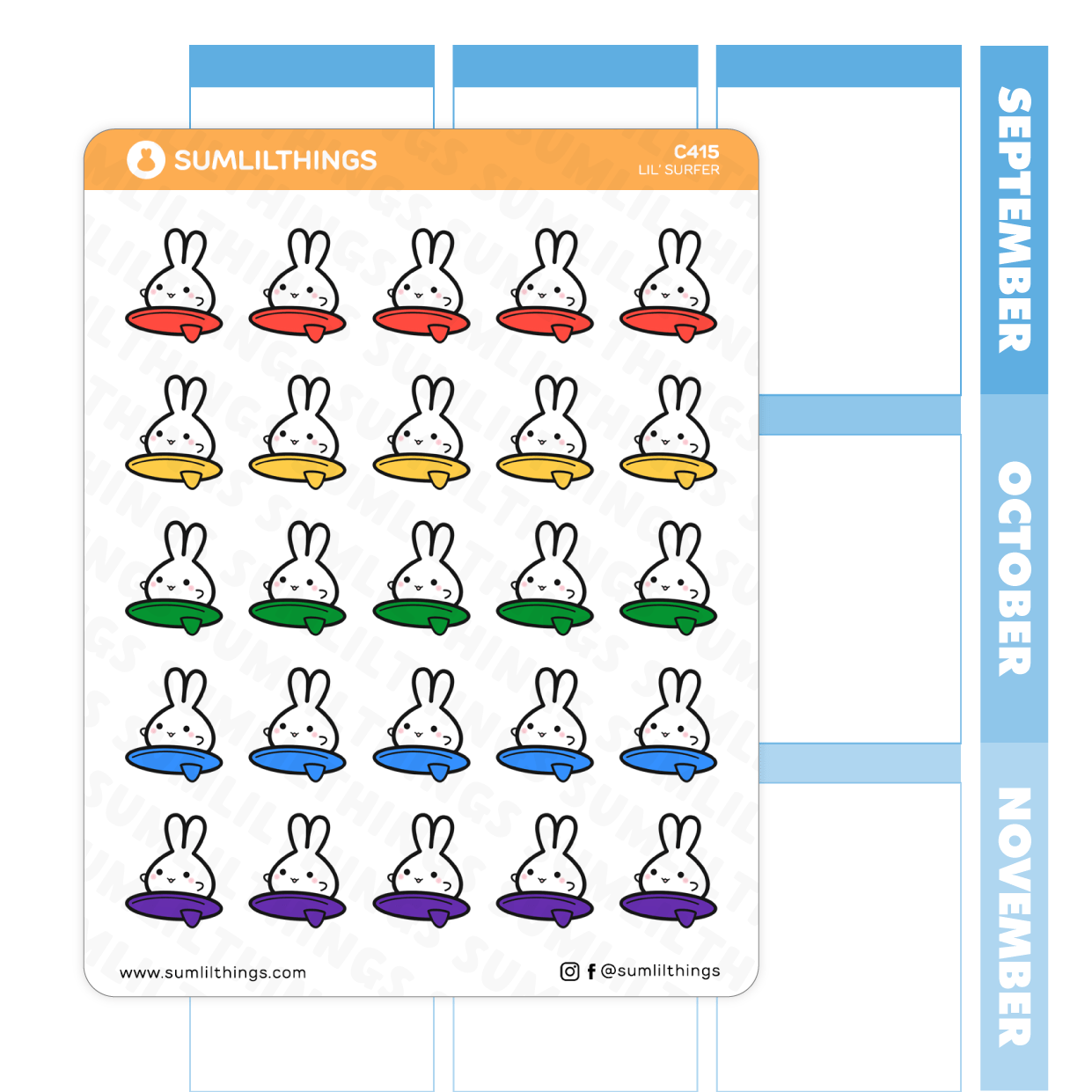 Lil' Surfer Stickers - SumLilThings