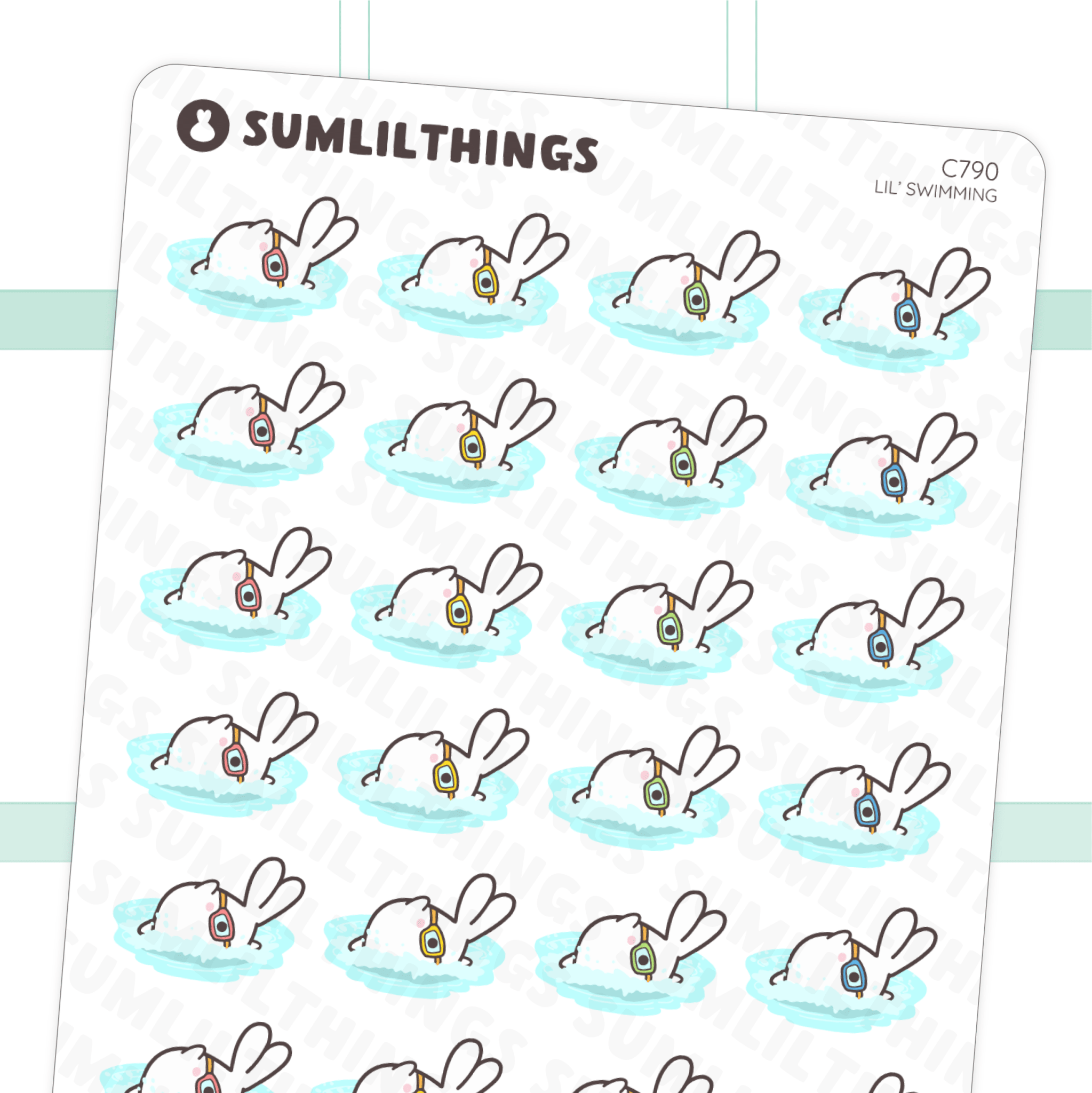 Lil’ Swimming Stickers - SumLilThings
