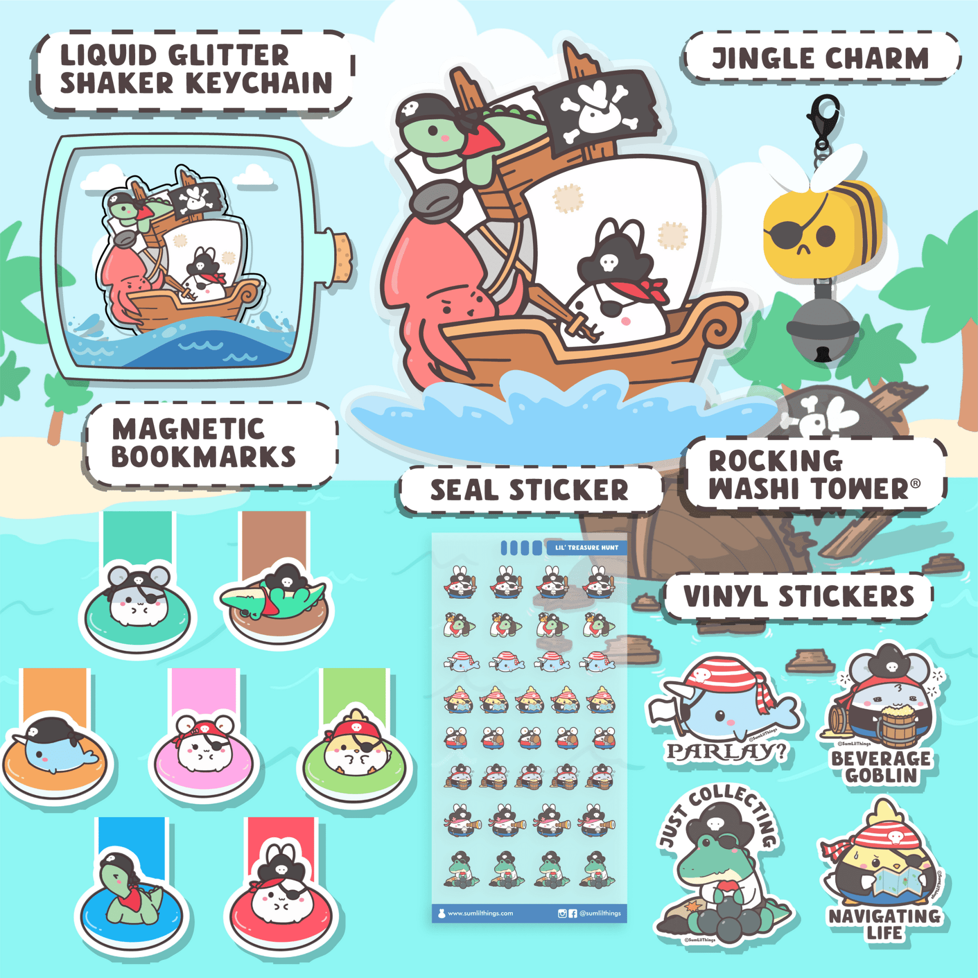 Lil' Treasure Hunt Booster Pack (16 Items) - 20% OFF - SumLilThings