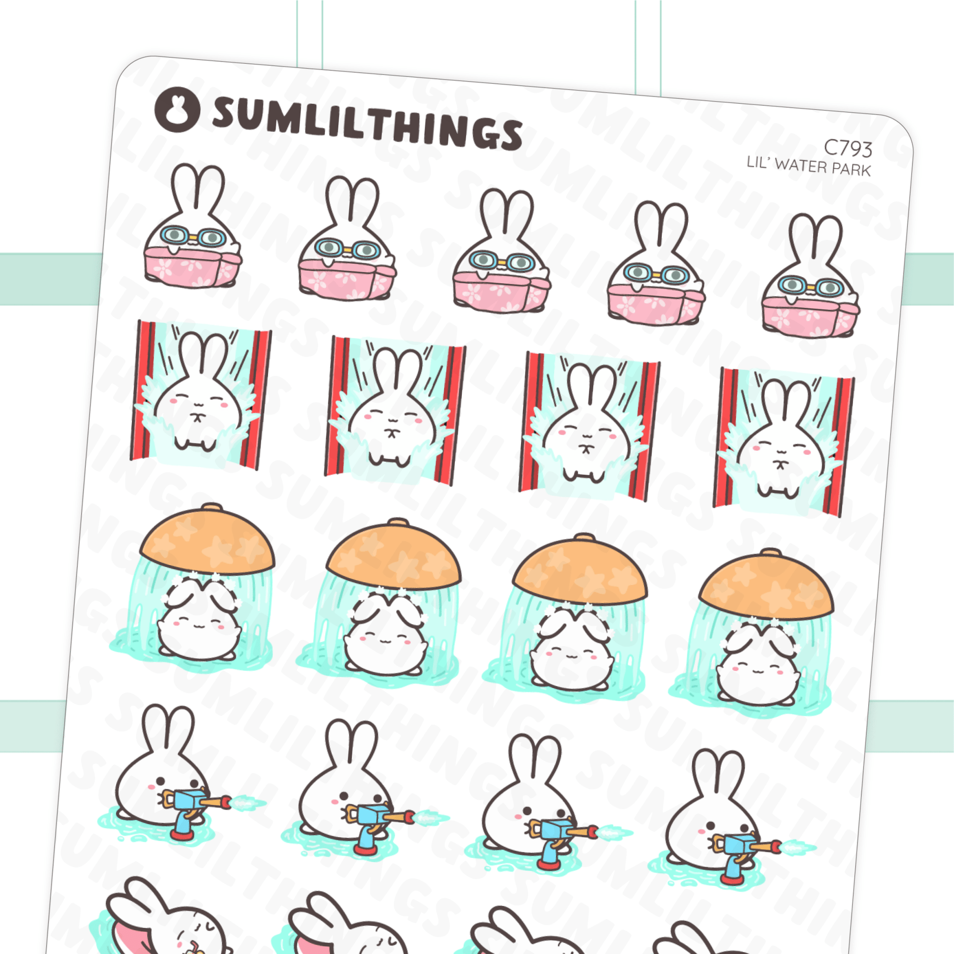 Lil’ Water Park Stickers - SumLilThings
