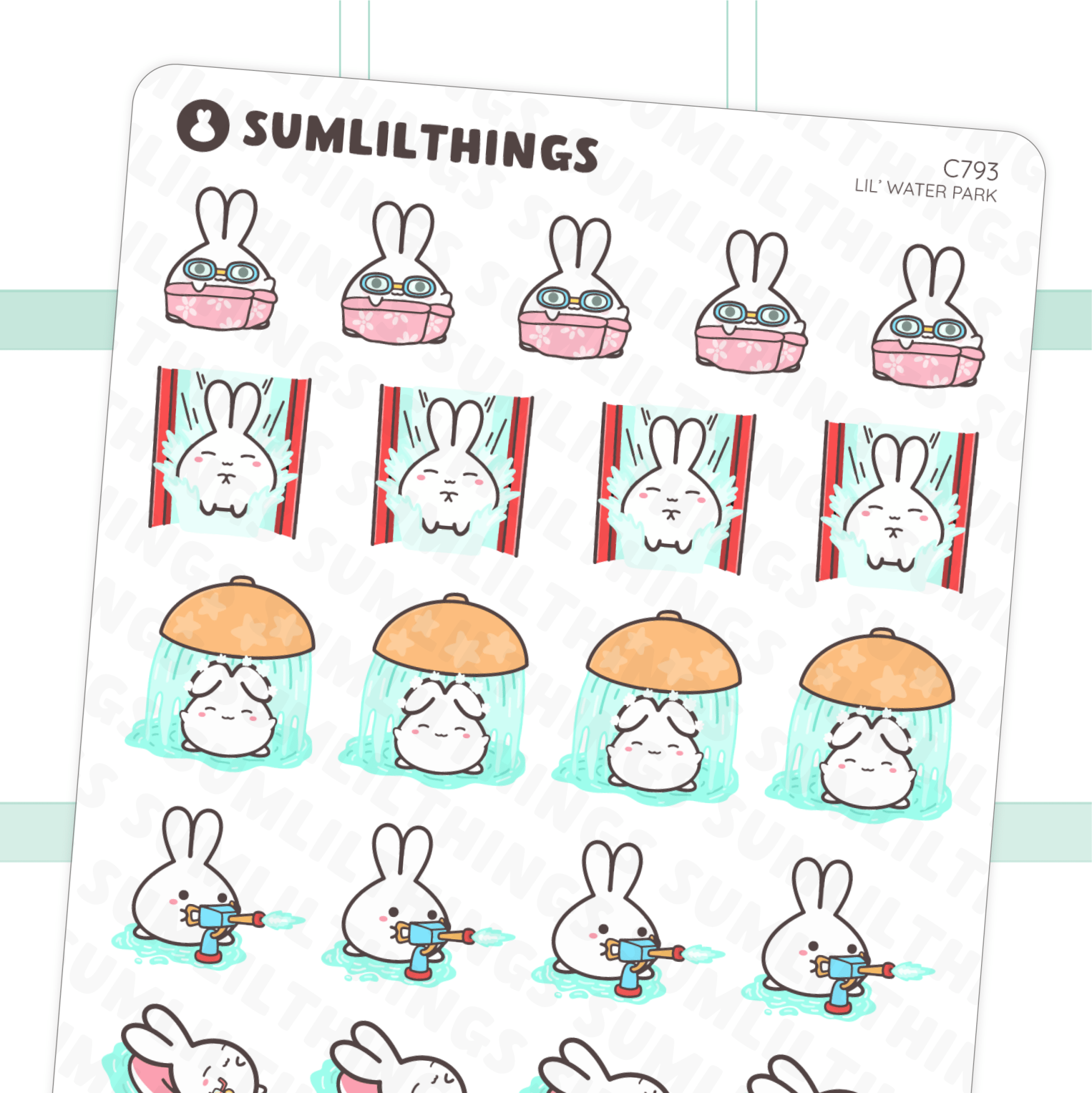 Lil’ Water Park Stickers - SumLilThings