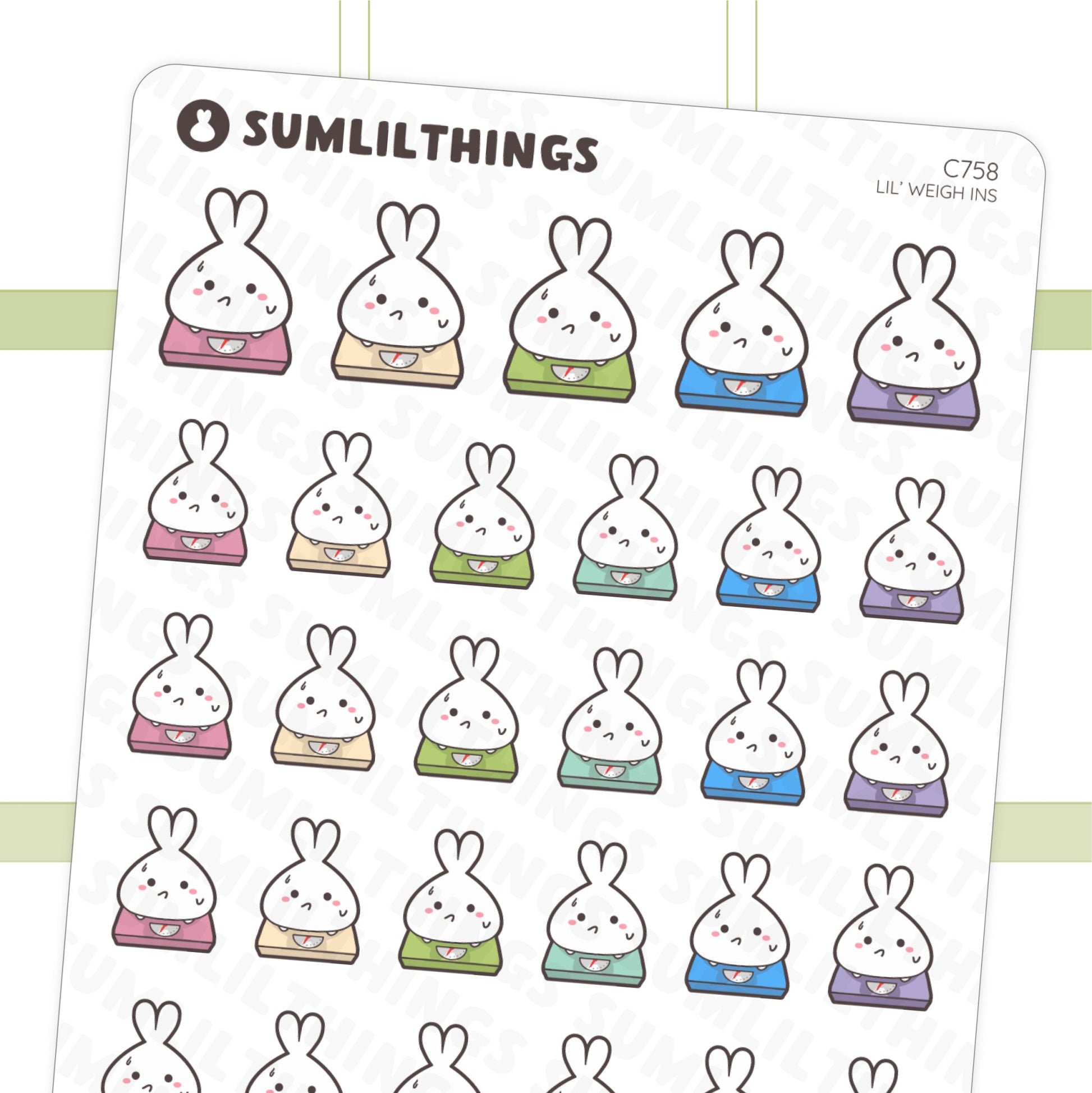 Lil’ Weigh Ins Stickers - SumLilThings