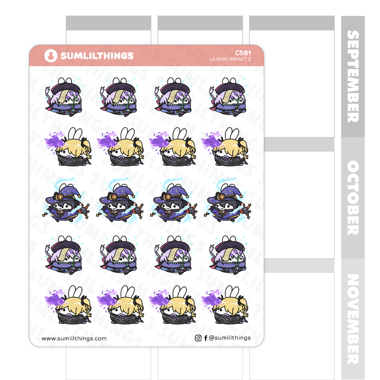 Lilshin Impact II Stickers - SumLilThings