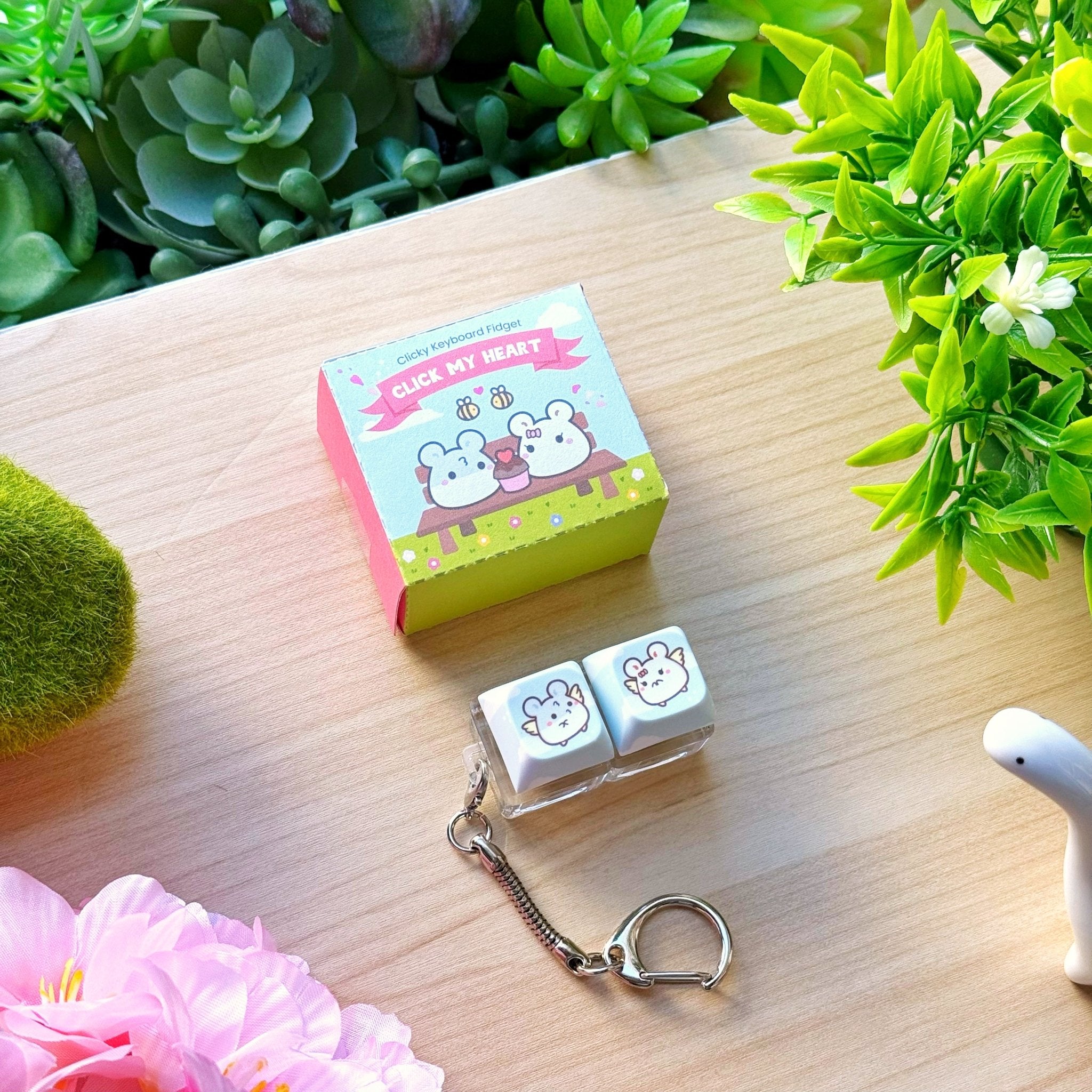 Love Notes Keyboard Fidget Keychain - SumLilThings