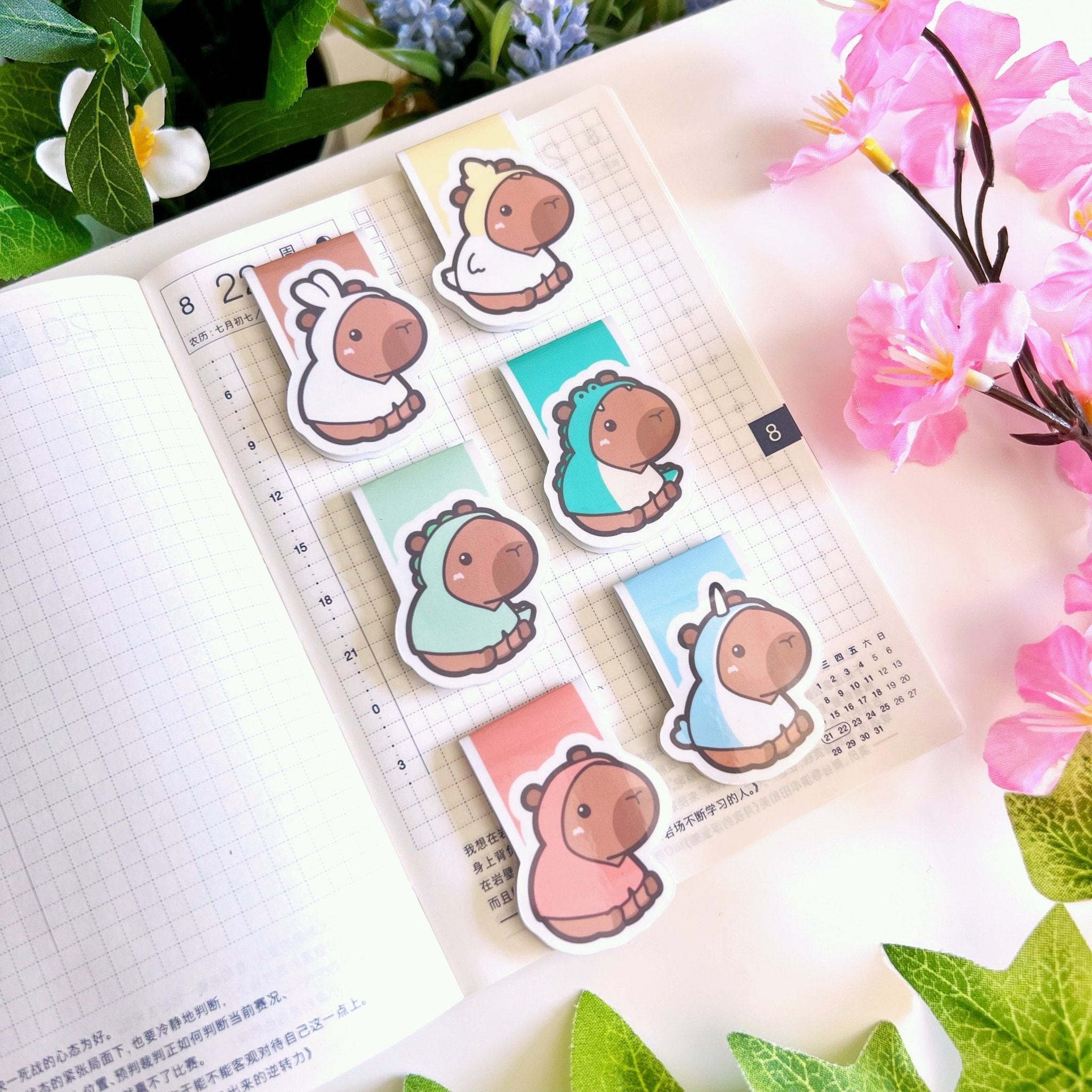 Magnetic Bookmark - Lil' Capybaras (6 Designs) - SumLilThings
