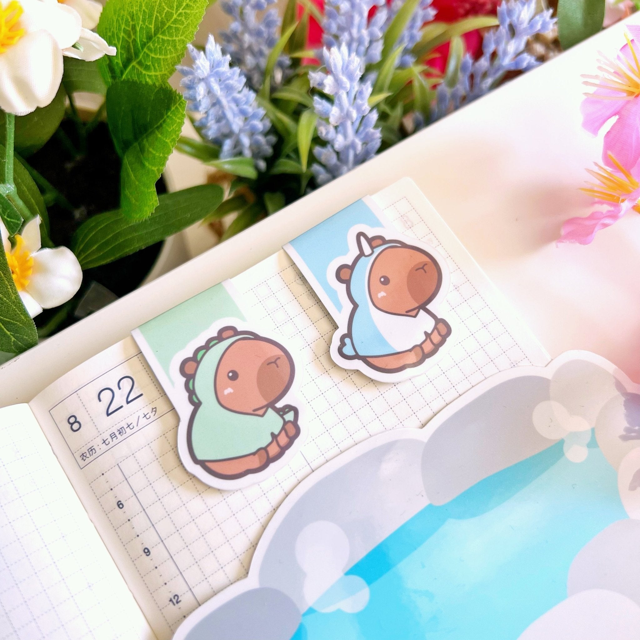 Magnetic Bookmark - Lil' Capybaras (6 Designs) - SumLilThings