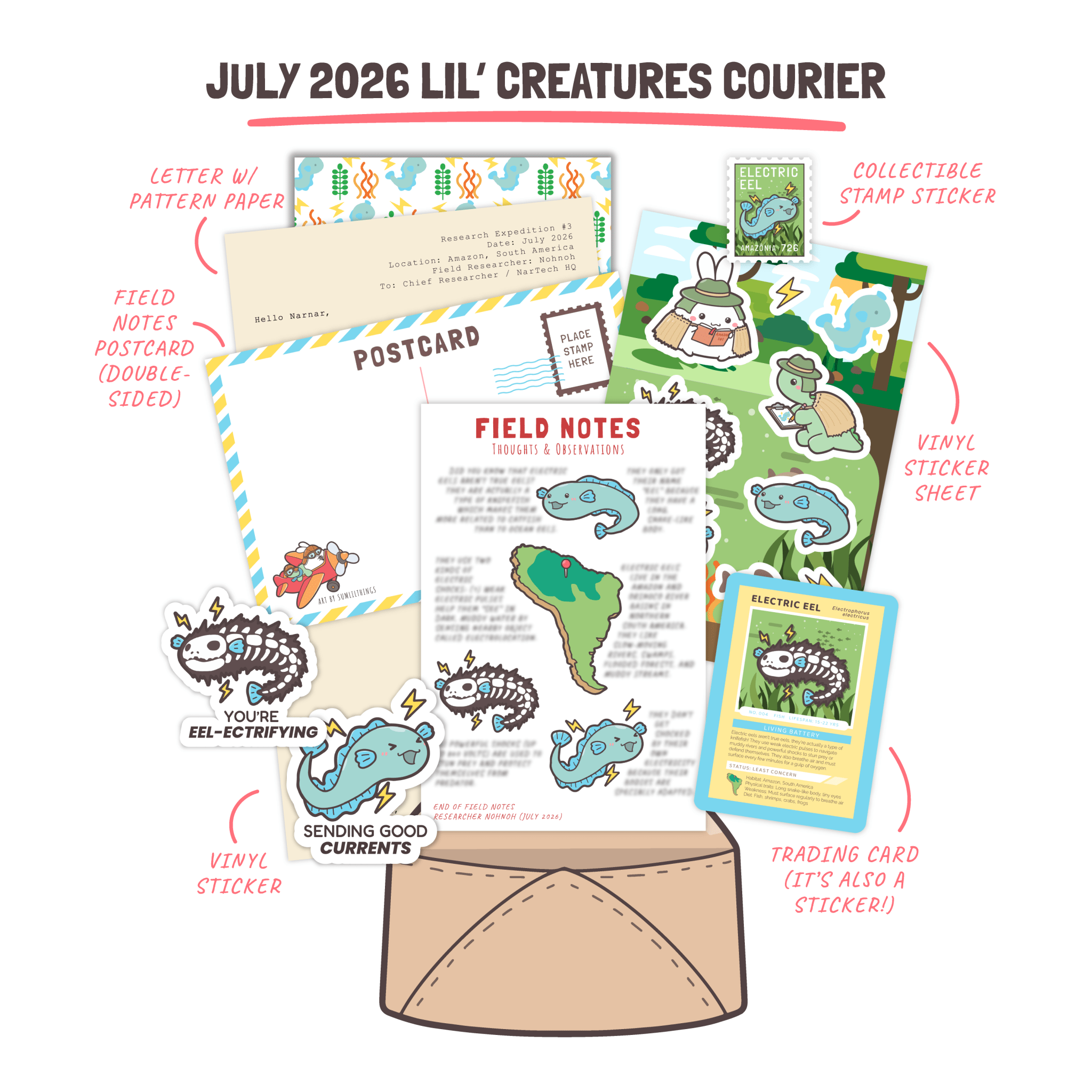 Mail Club Archive: July 2026 (Electric Eel) - SumLilThings