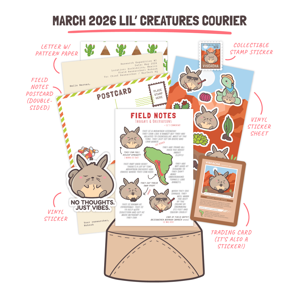 Mail Club Archive: March 2026 (Viscacha) - SumLilThings